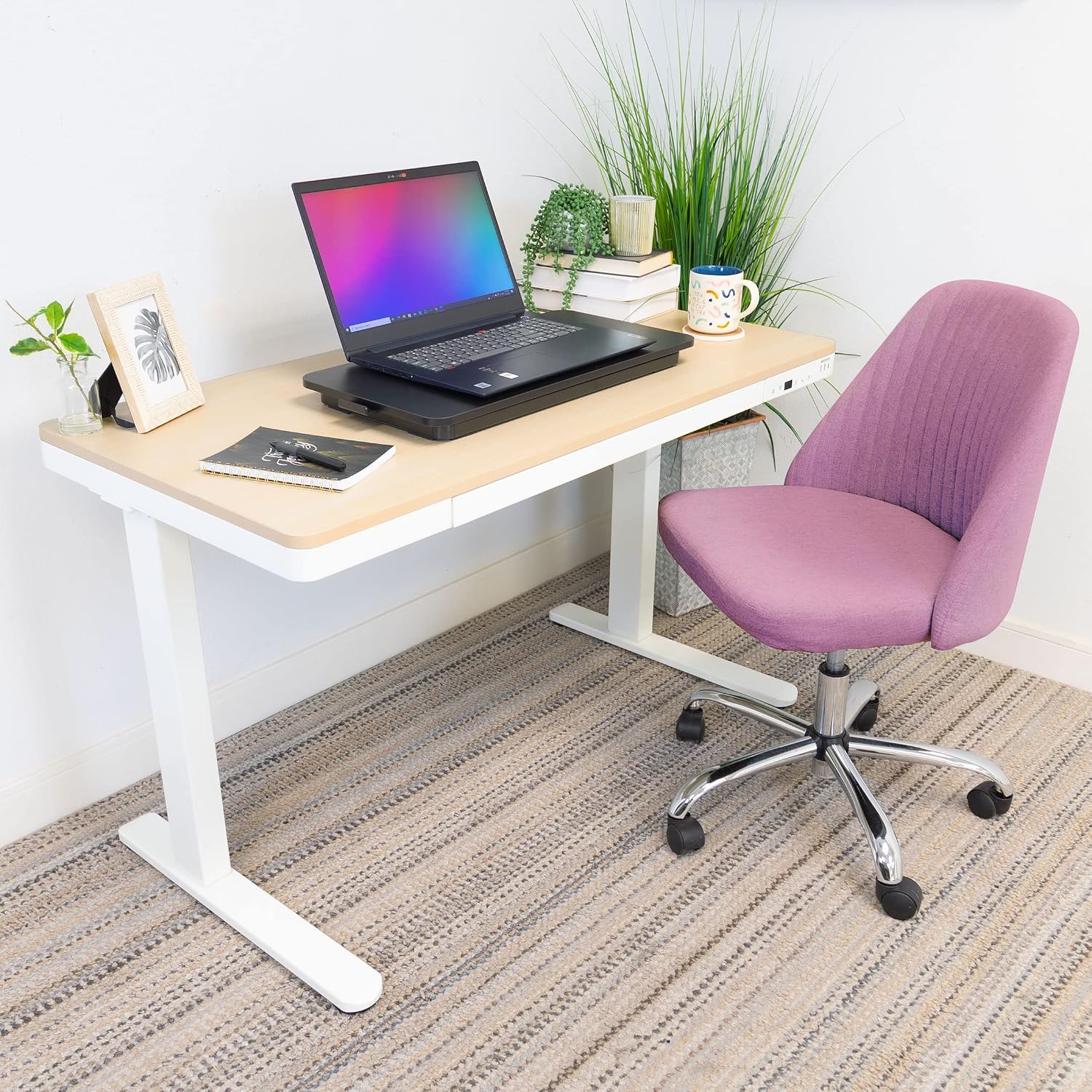 Mount-It! Standing Keyboard Tray, Height Adjustable Keyboard and Mouse Riser for Desk, Sit Stand Keyboard Platform
