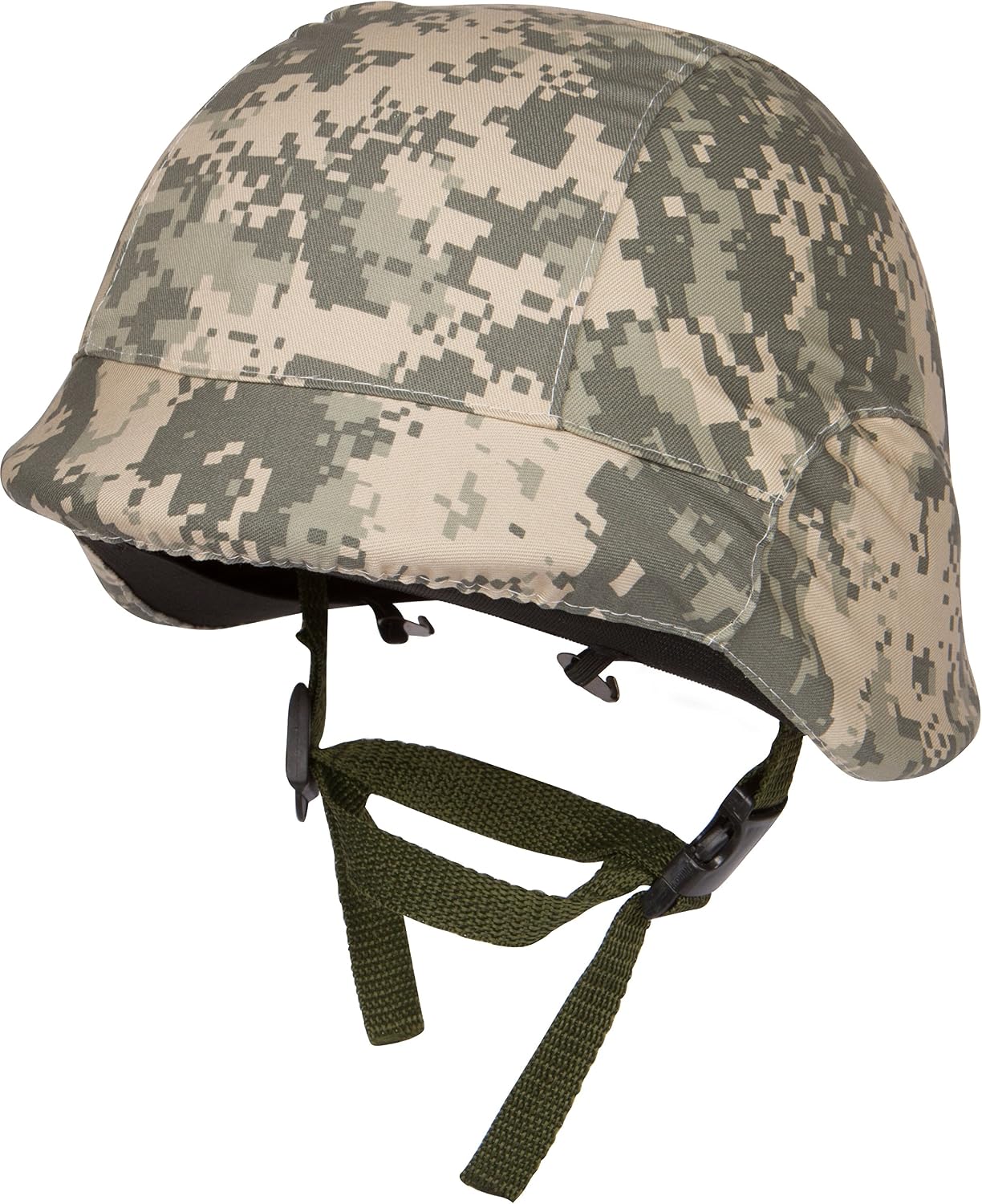 Tactical M88 ABS Tactical Helmet with Adjustable Chin Strap, Digital Camo, 11-InchL x 10-InchW x 7.5-InchH