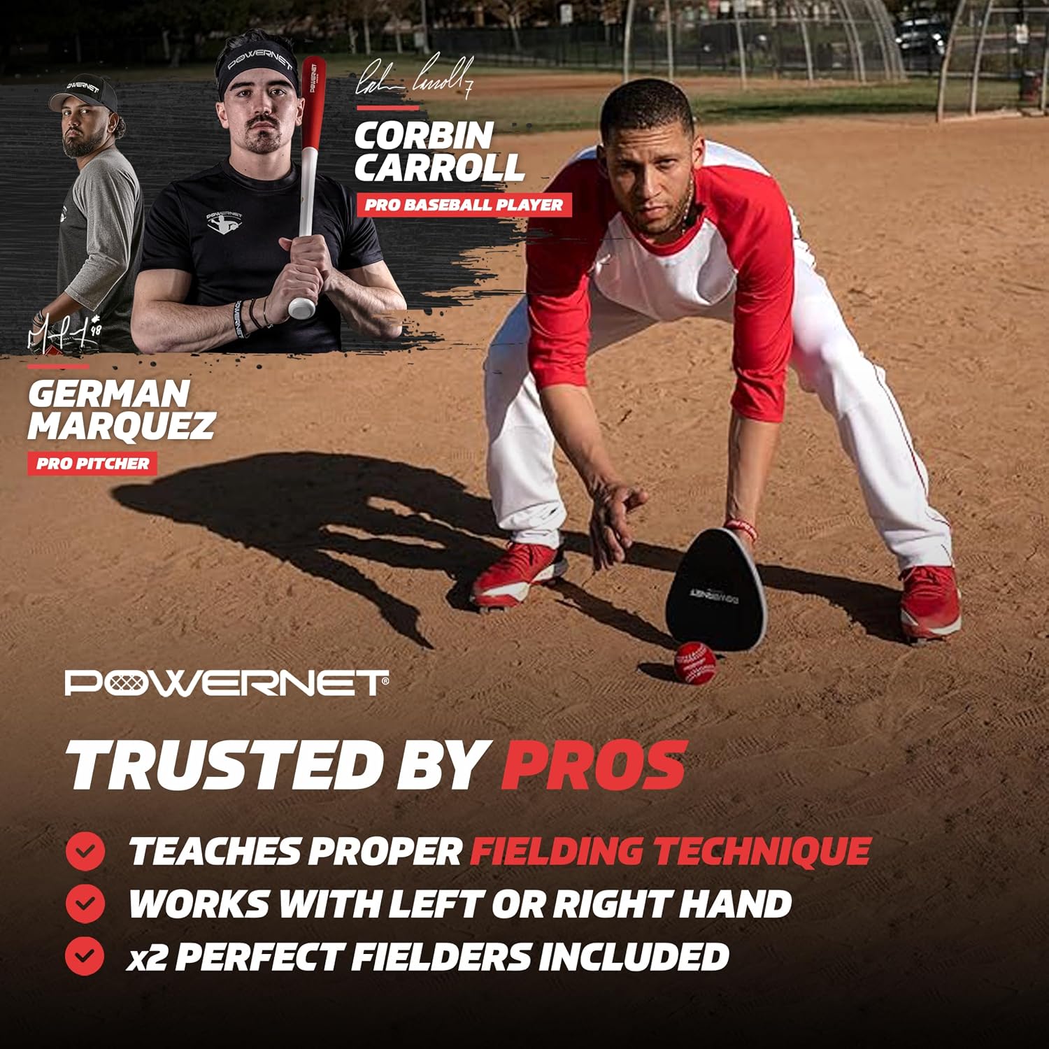 PowerNet Perfect Fielder, Soft Hands Softball & Baseball Training Equipment