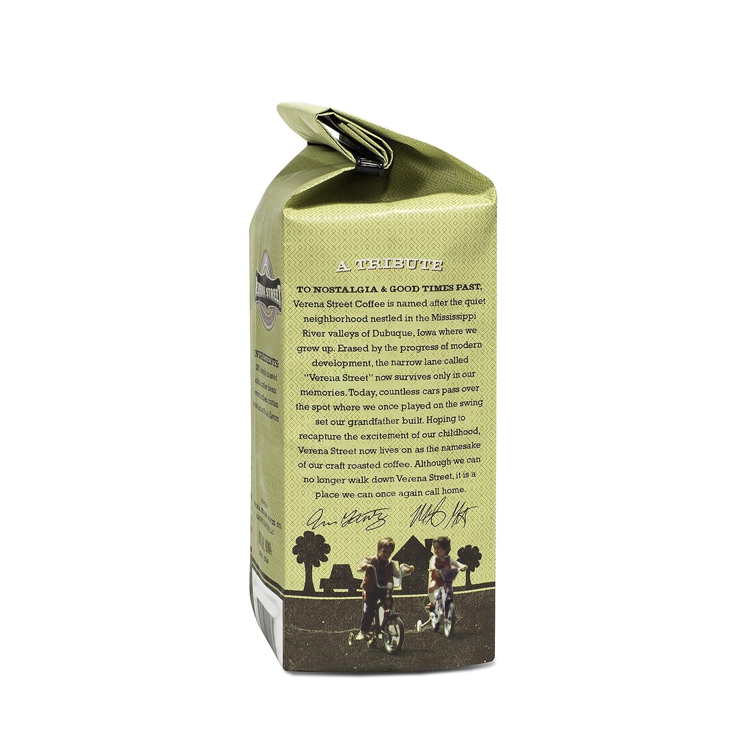 Verena Street 12 Ounce Flavored Ground Coffee, Mississippi Grogg, Medium Roast, Rainforest Alliance Certified Arabica Coffee