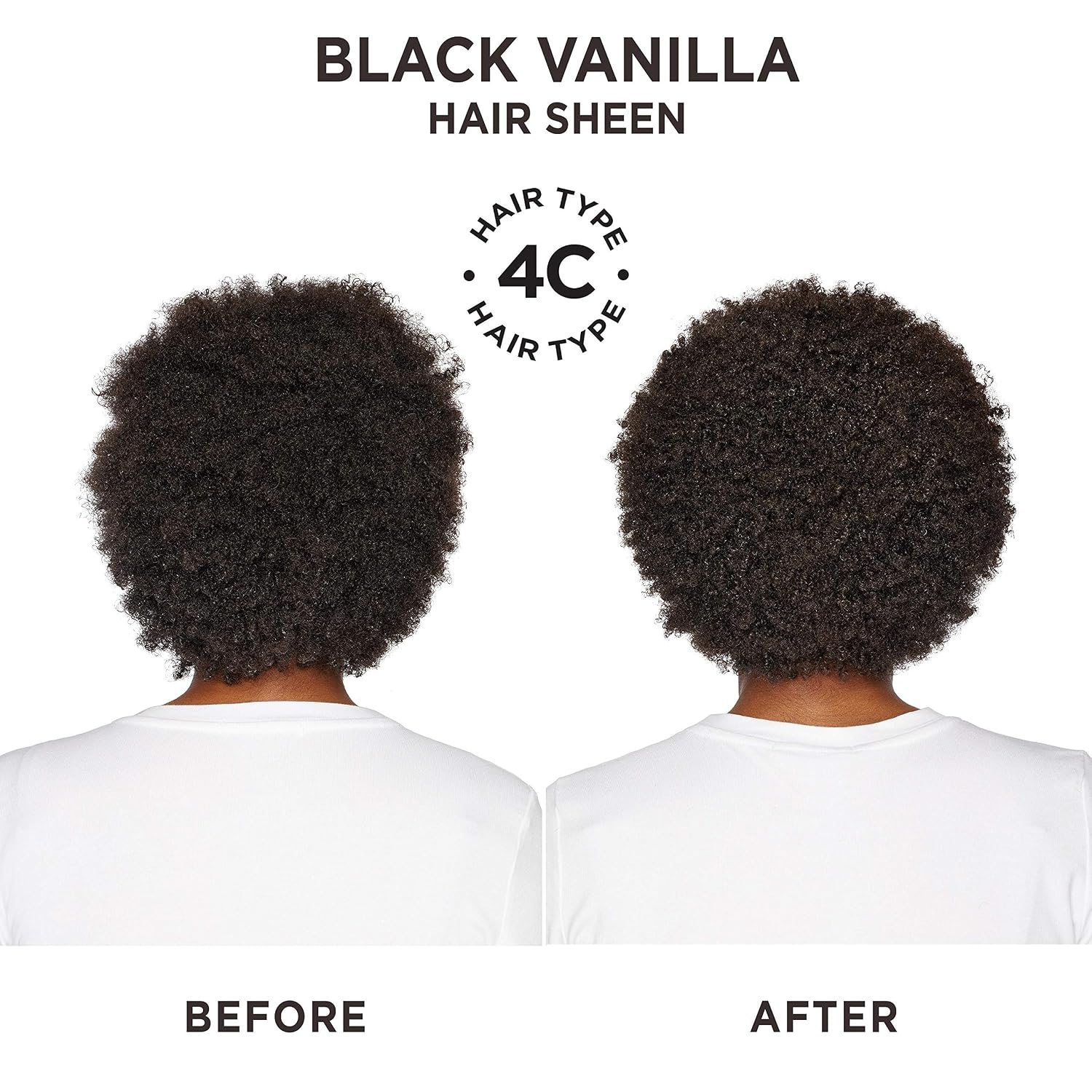 Carol's Daughter Black Vanilla Hair Sheen for Curly, Wavy or Natural Hair, Hair Shine Spray and Moisturizer For Dry, Dull or Brittle Hair, 4.3Fl Oz