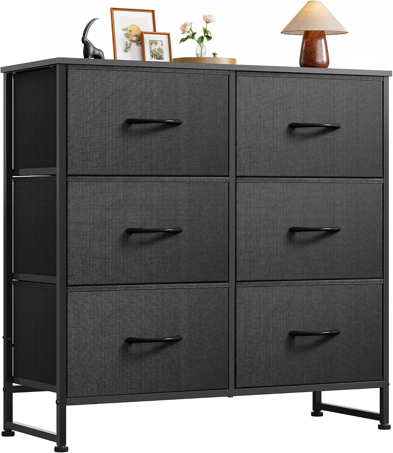 WLIVE Dresser for Bedroom with 6 Drawers, Light Grey
