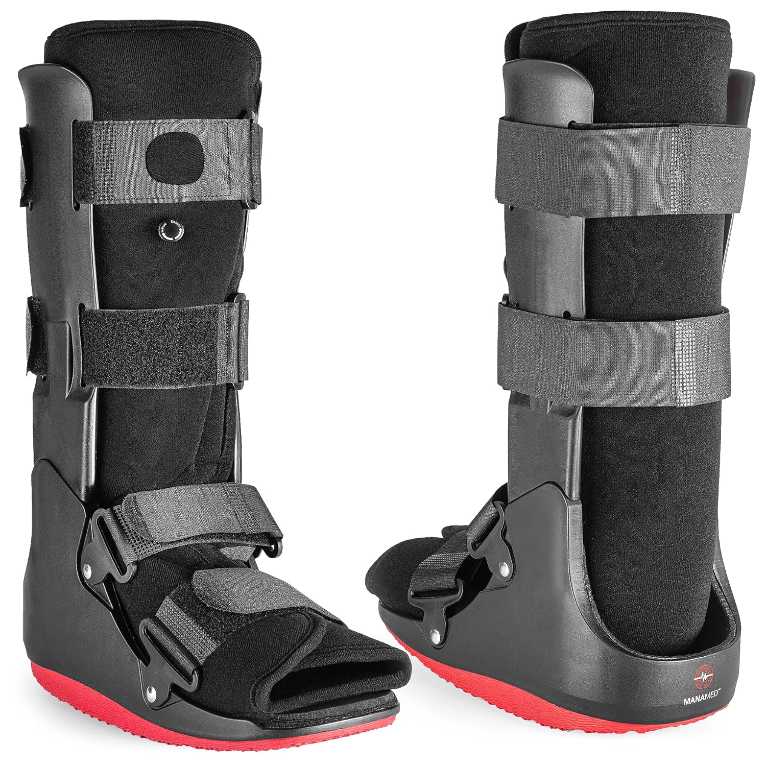 ManaMed ManaEZ Air Boot Tall CAM Boot | Orthopedic Walking Boot for Sprained Ankle with Air Pump | Foot Brace for Injured Foot, Ankle Sprain