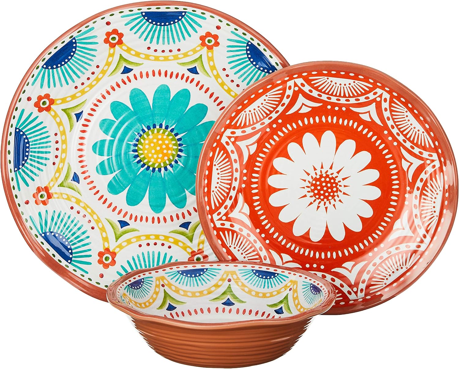 Certified International Vera Cruz Melamine 12 pc Dinnerware Set