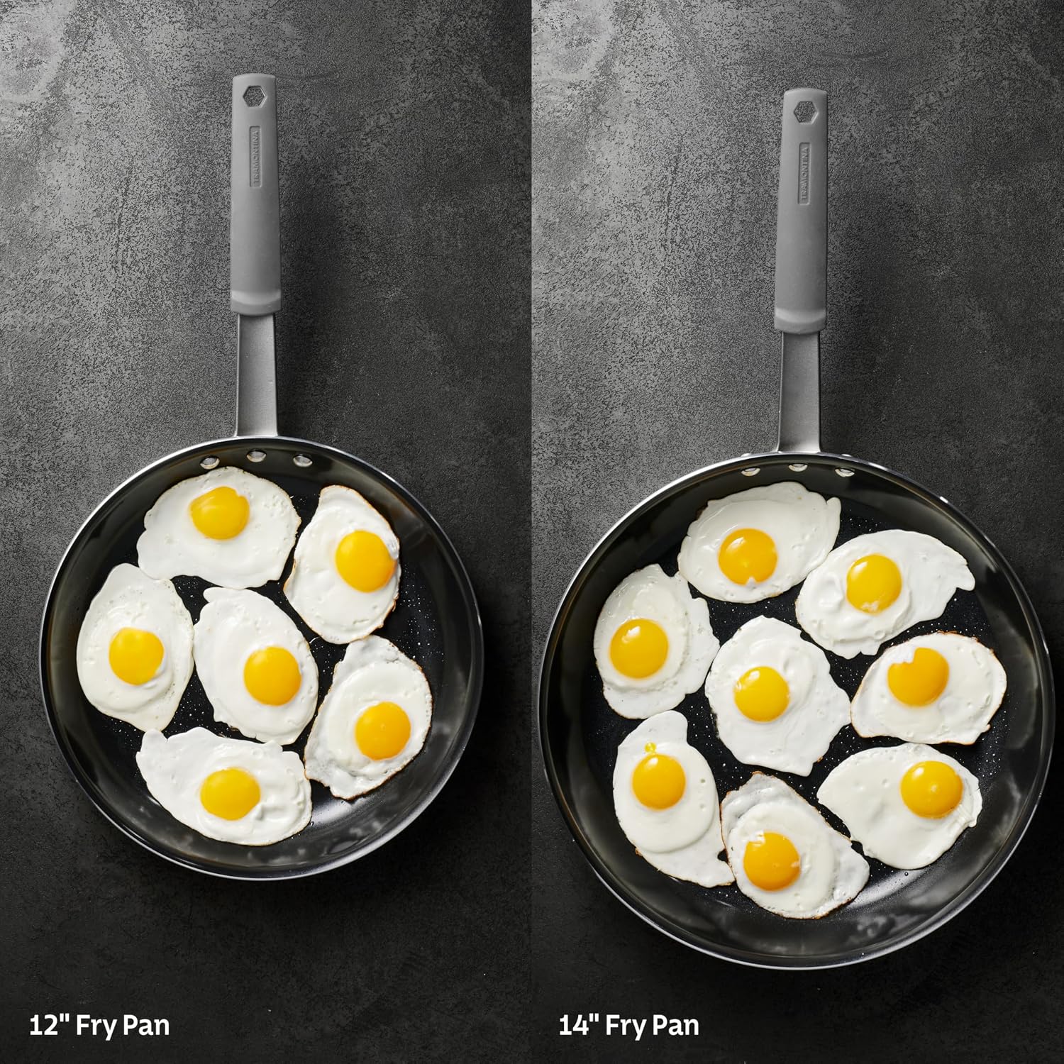 Tramontina Professional 8-Inch Non Stick Small Frying Pan | Heavy-Gauge Aluminum Skillet with Reinforced Nonstick Coating, Red Handle, Dishwasher and Oven Safe, Made in Brazil