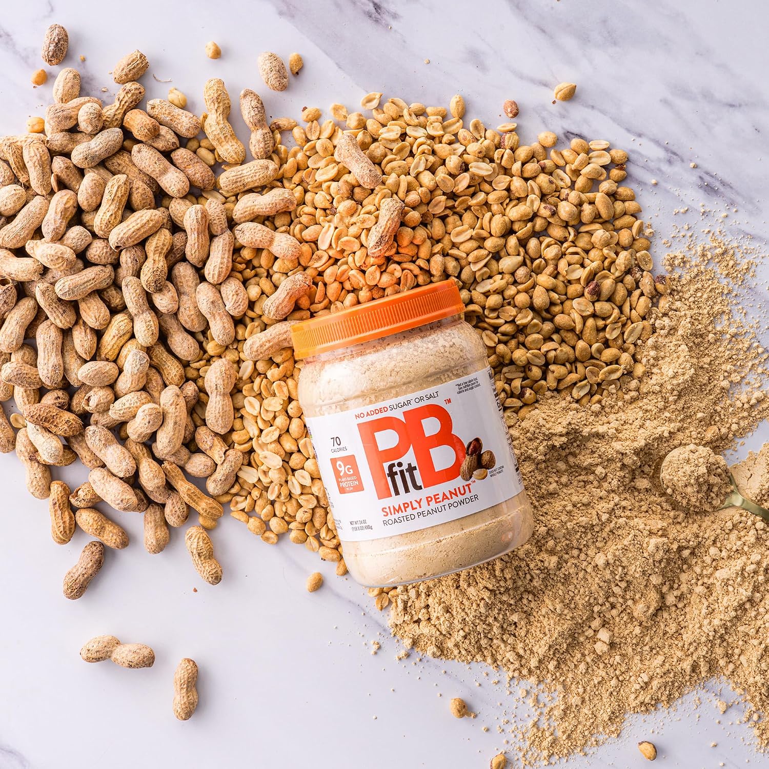 PBfit Simply Peanut Powder 24 Oz, 9g Protein, One Ingredient
