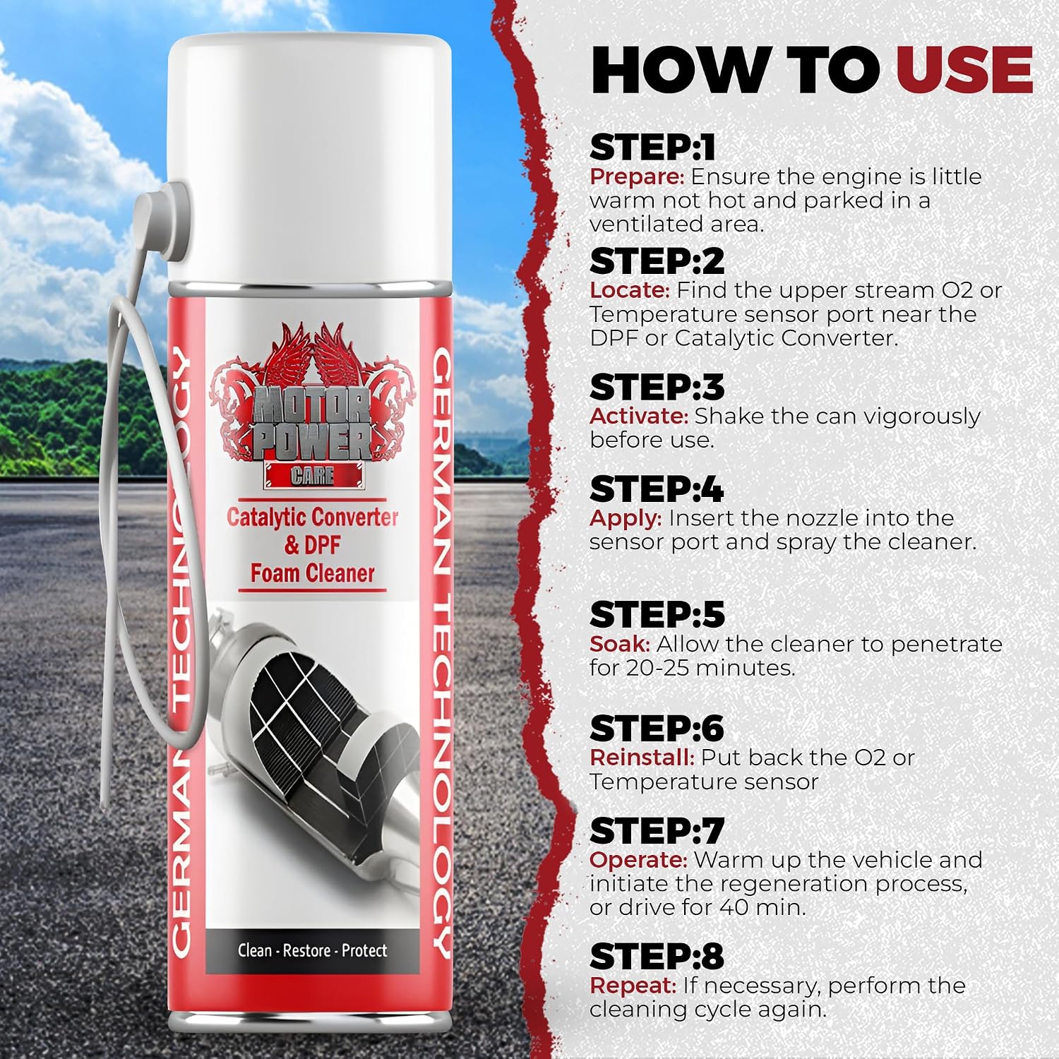 Catalytic Converter Cleaner new technology effective cleaning solution kit