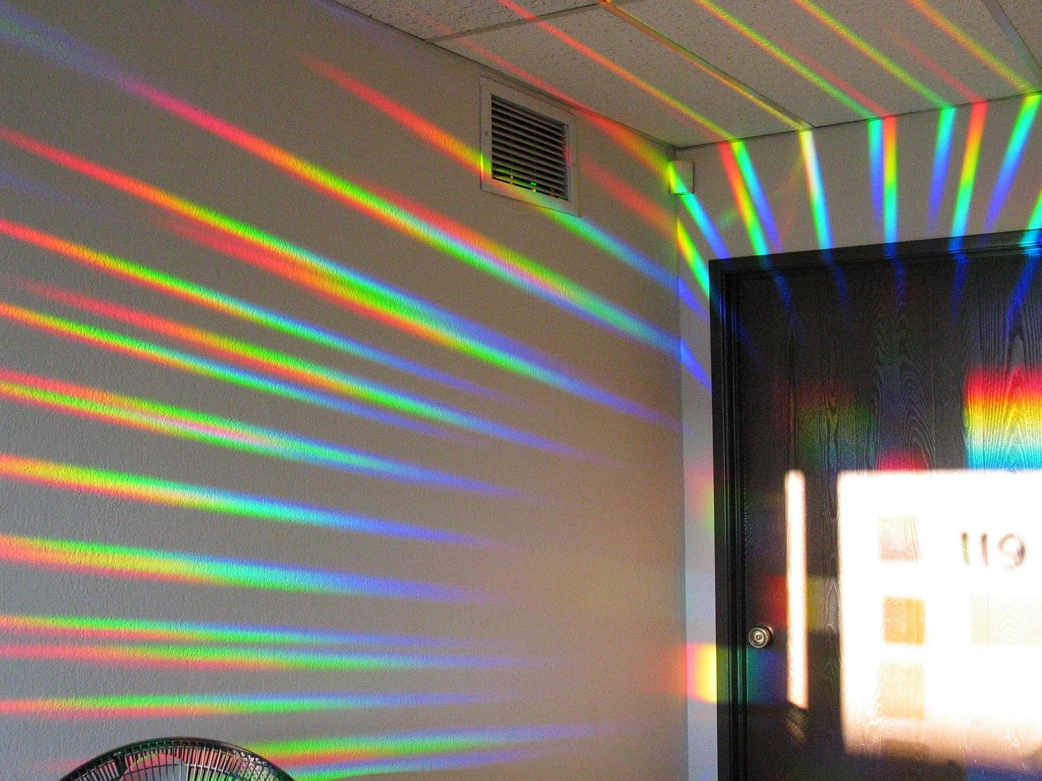 Rainbow Symphony- Rainbow Prism Suncatcher for Window, Crystal Pattern, Includes a Bonus Rainbow on Board Sun Catcher, Made in USA