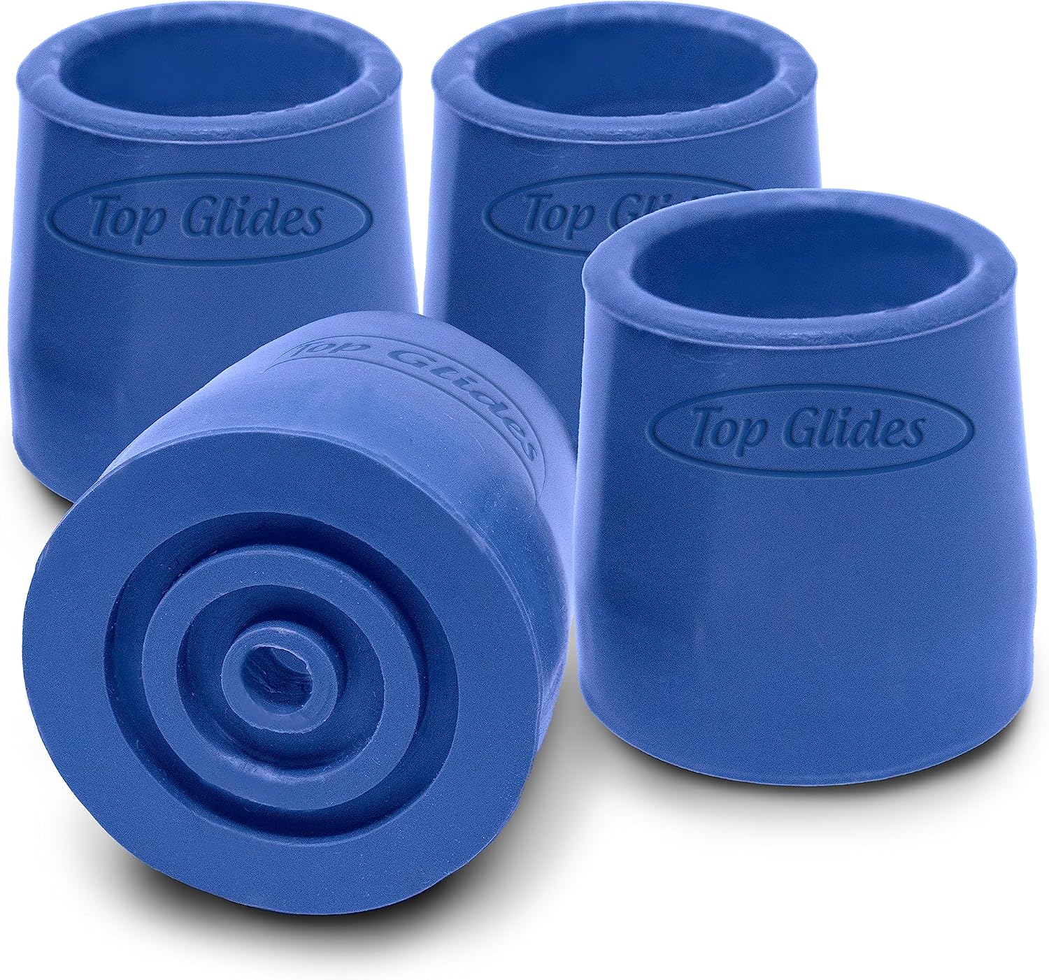 Steel-Reinforced Walker Glide Tips (Gray, 1 1/8")
