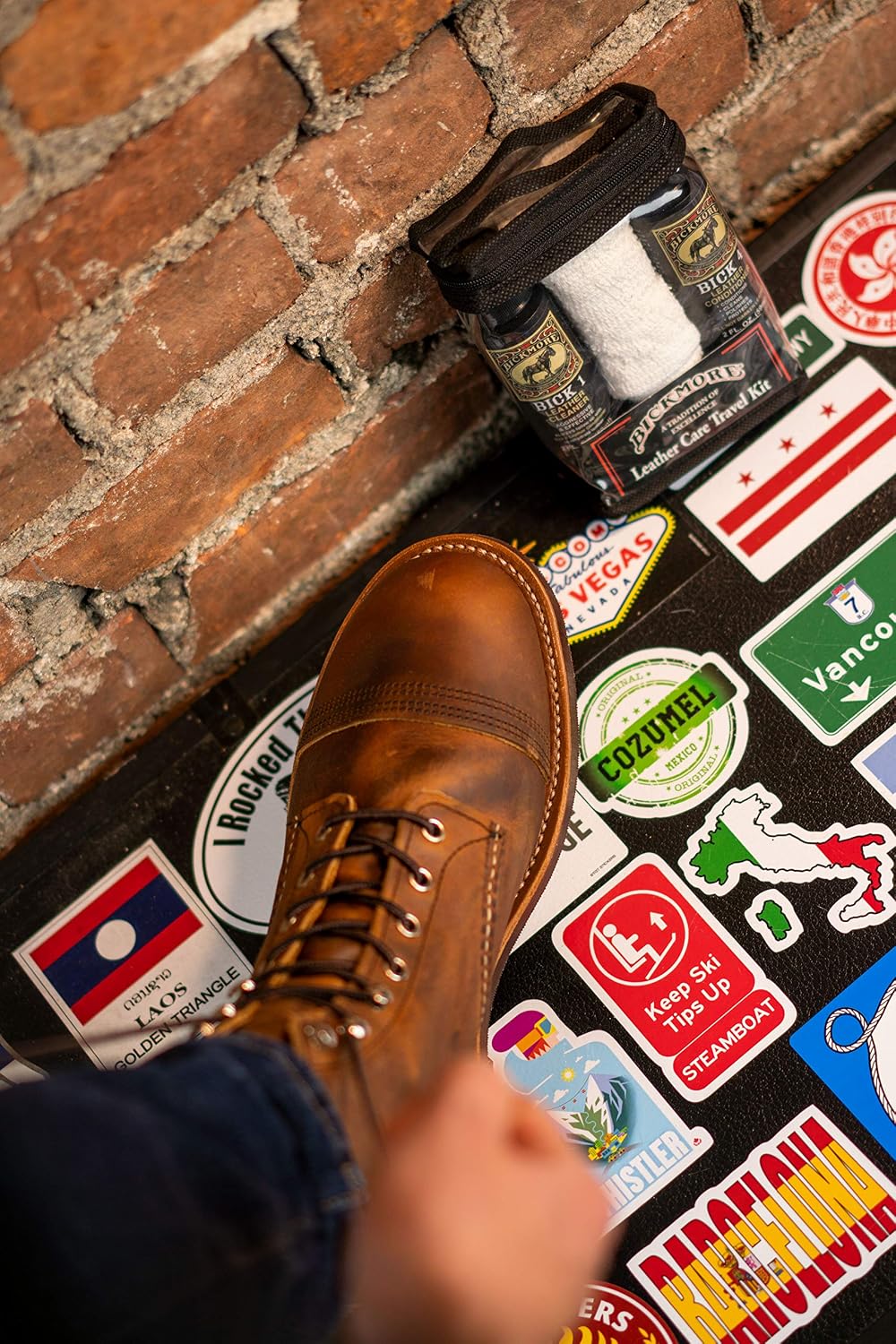 Bickmore Leather Shoe & Boot Travel Care Kit- Repairs, Polishes and Shines Leather Goods On The Run