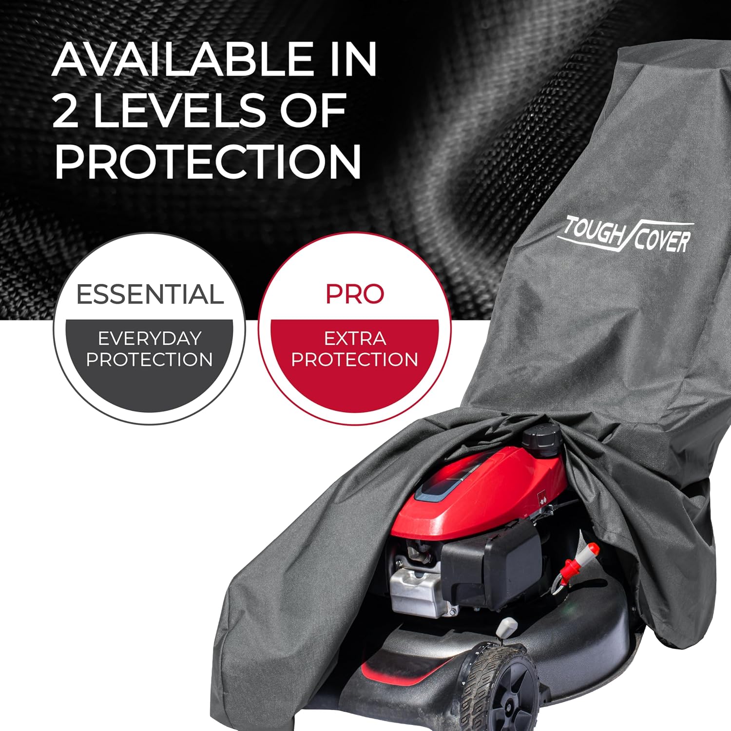 Lawn Mower Cover - 94 x 19.5 x 13.5 in, Black, 600D Oxford - Waterproof Heavy-Duty Push Mower Cover - Universal Fit for Zero Turn & Riding Tractors - Tear-Resistant Outdoor Shield