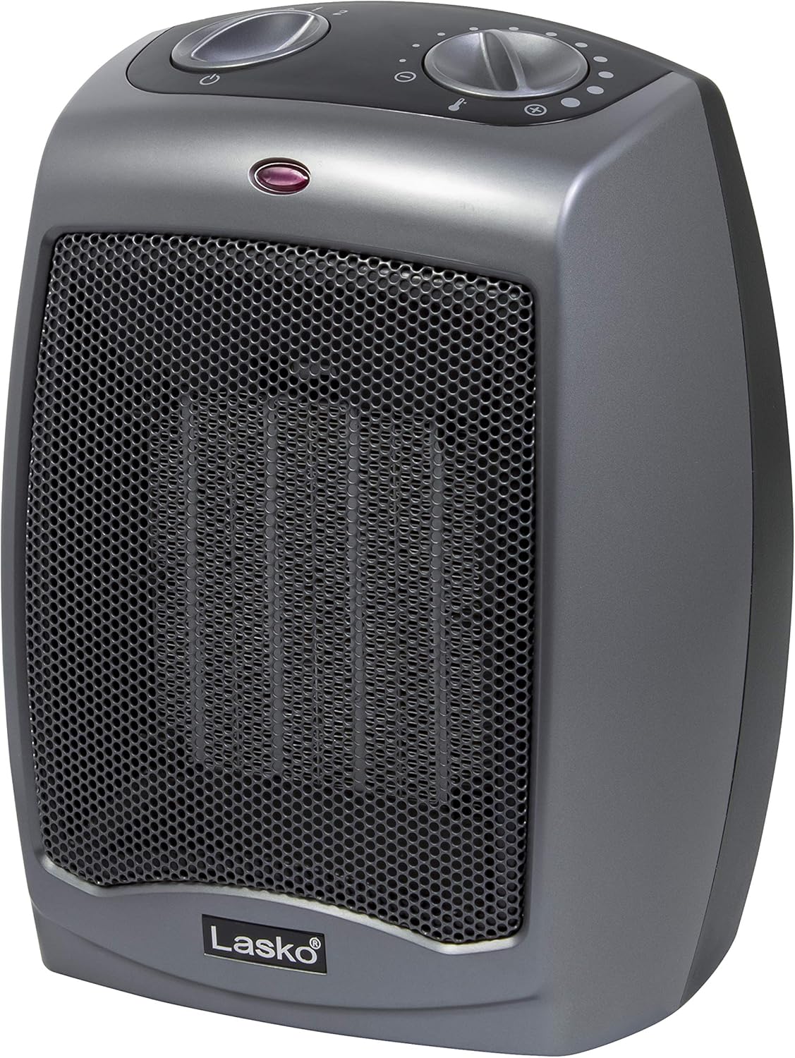 Lasko Portable Indoor Ceramic Space Heater - 9” - 754201 - Dark Gray