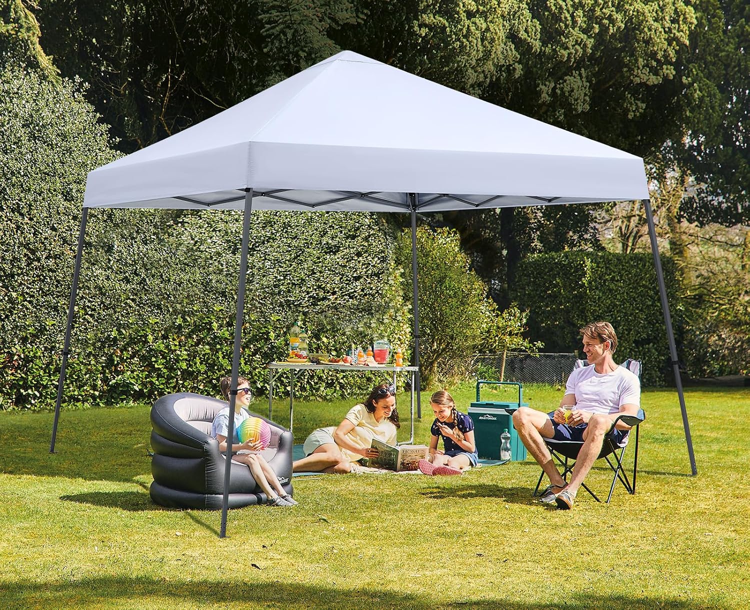 MASTERCANOPY 11x11 Slant Leg Pop Up Canopy Tent Black