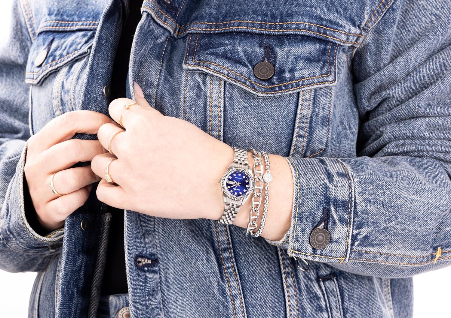 Armitron Women's Genuine Crystal Accented Bracelet Watch, 75-2475