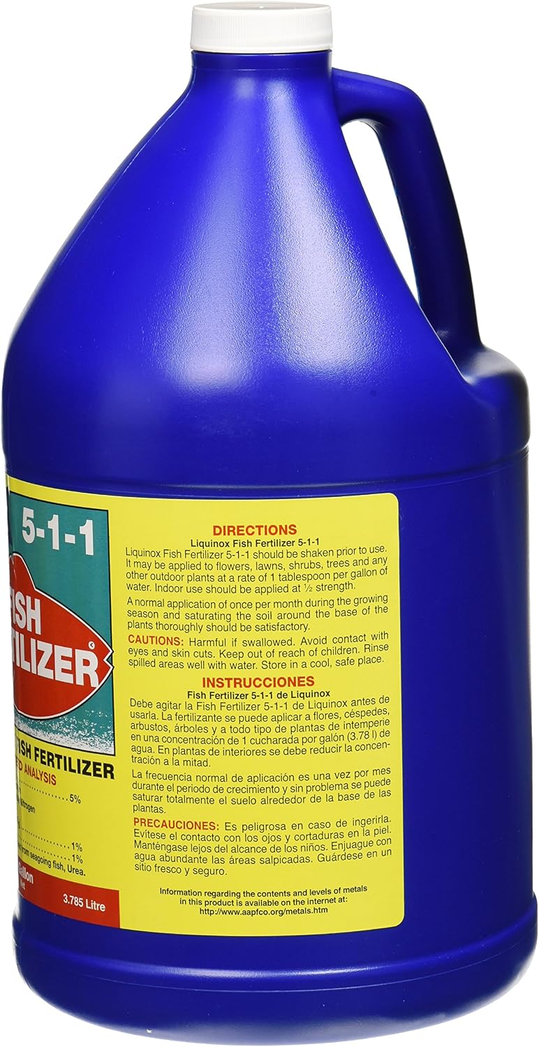 7128 Fish Emulsion 5-1-1 Fertilizer, 1-Gallon