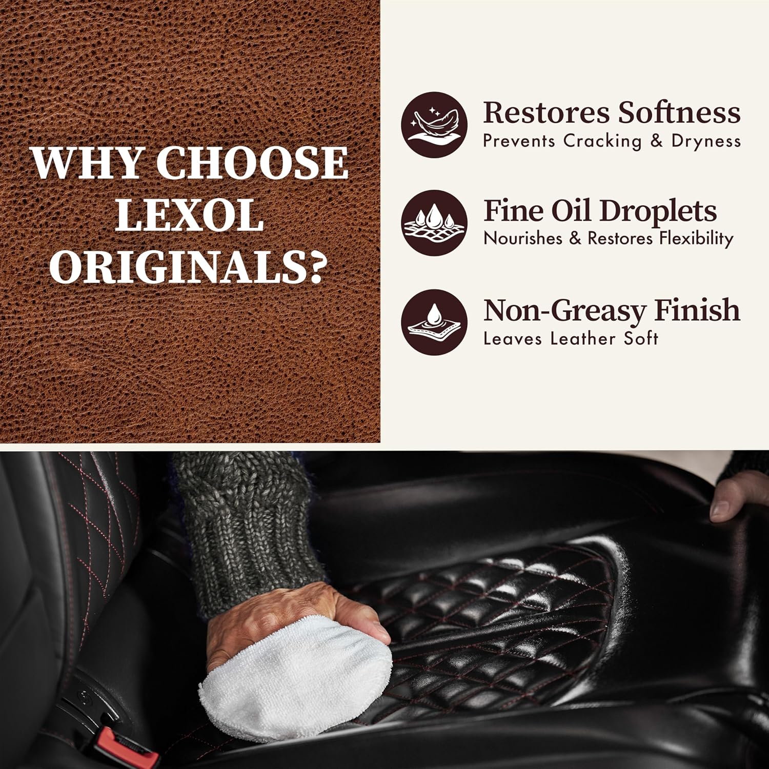 Lexol All Leather Cleaner 8 oz – Deep Cleaning formula for car interior, couches, furniture, shoes, boots, purses, jackets, gloves, saddles and motorcycle gear