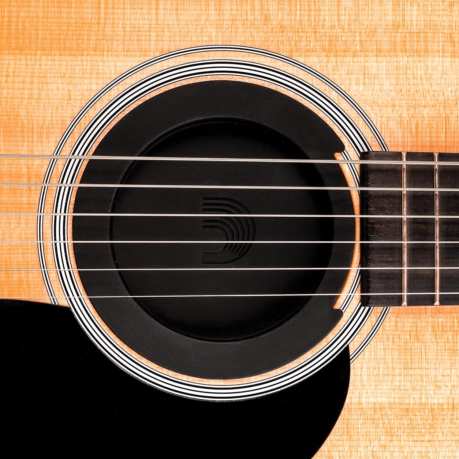 D'Addario Screeching Halt Acoustic Guitar Soundhole Cover - Acoustic Guitar Accessories - Eliminates Feedback | Tapered design with inert material