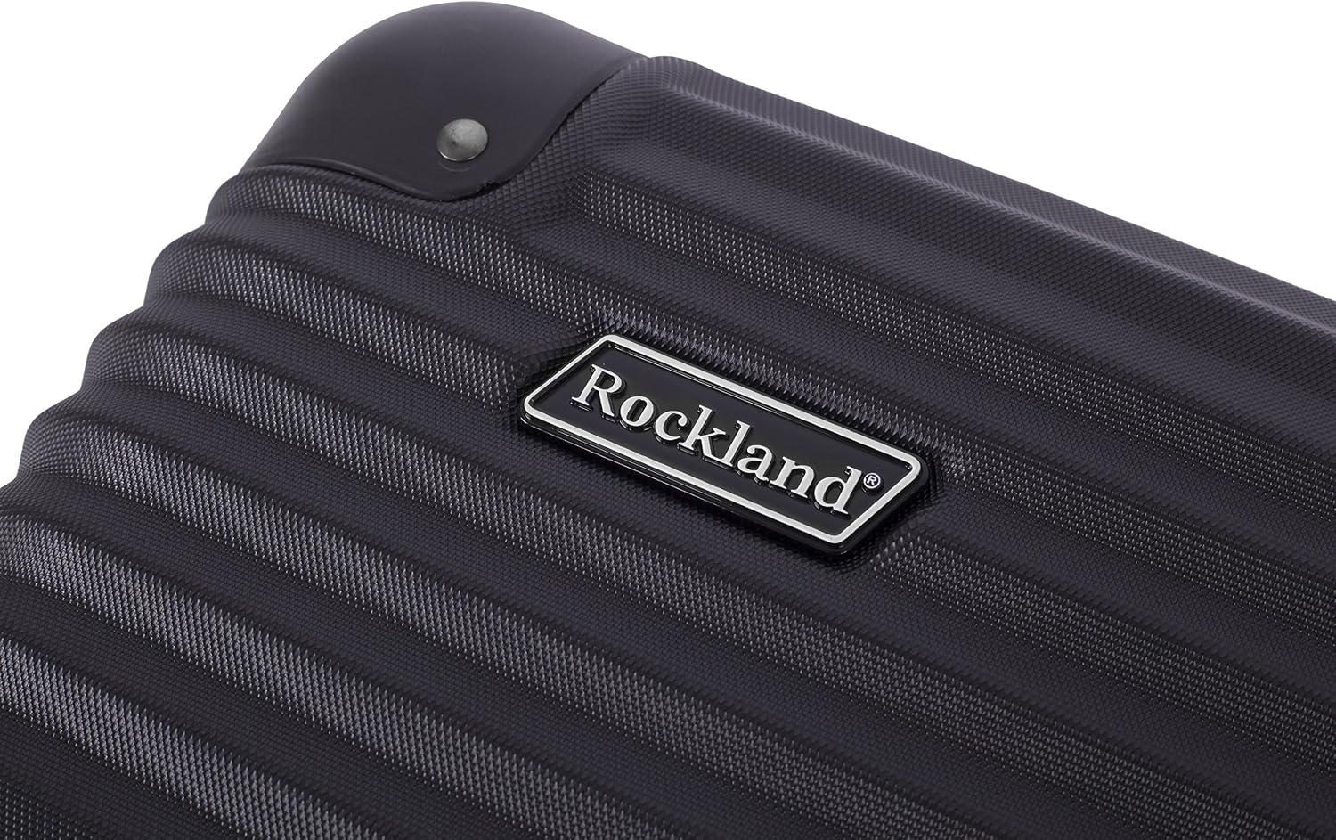 Rockland Berlin Hardside 3 Piece Expandable Spinner Wheel Luggage Set, (20"/24"/28"), Black