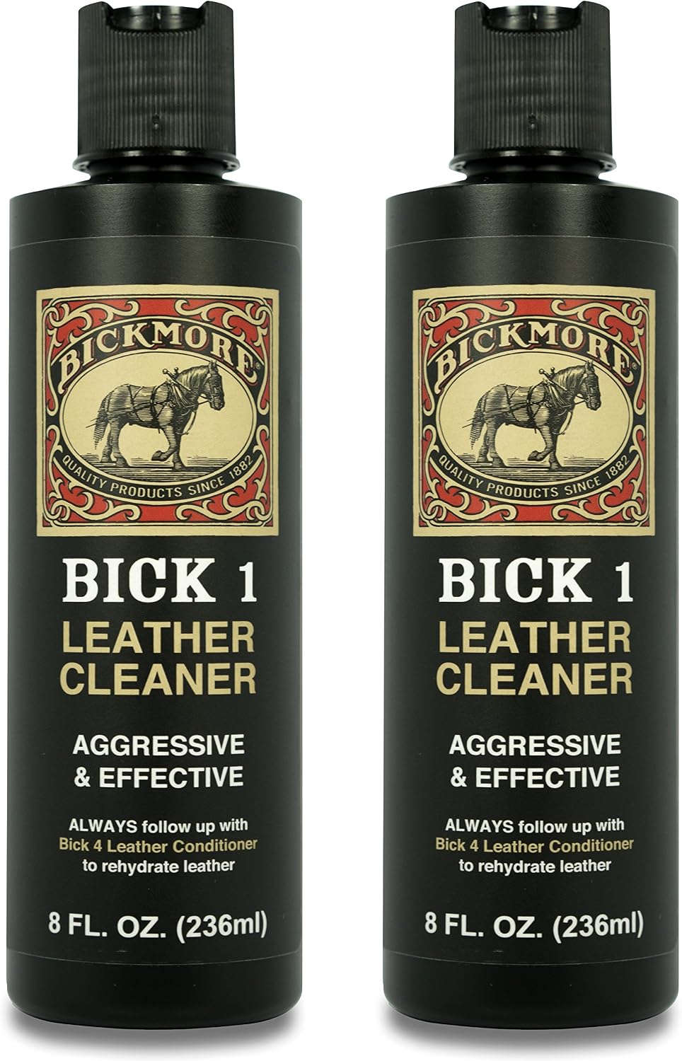 Bickmore Bick 1 Leather Cleaner 8 oz | Cleans dirt, oil, sweat, salt and water stains from all colored, white and black leather.