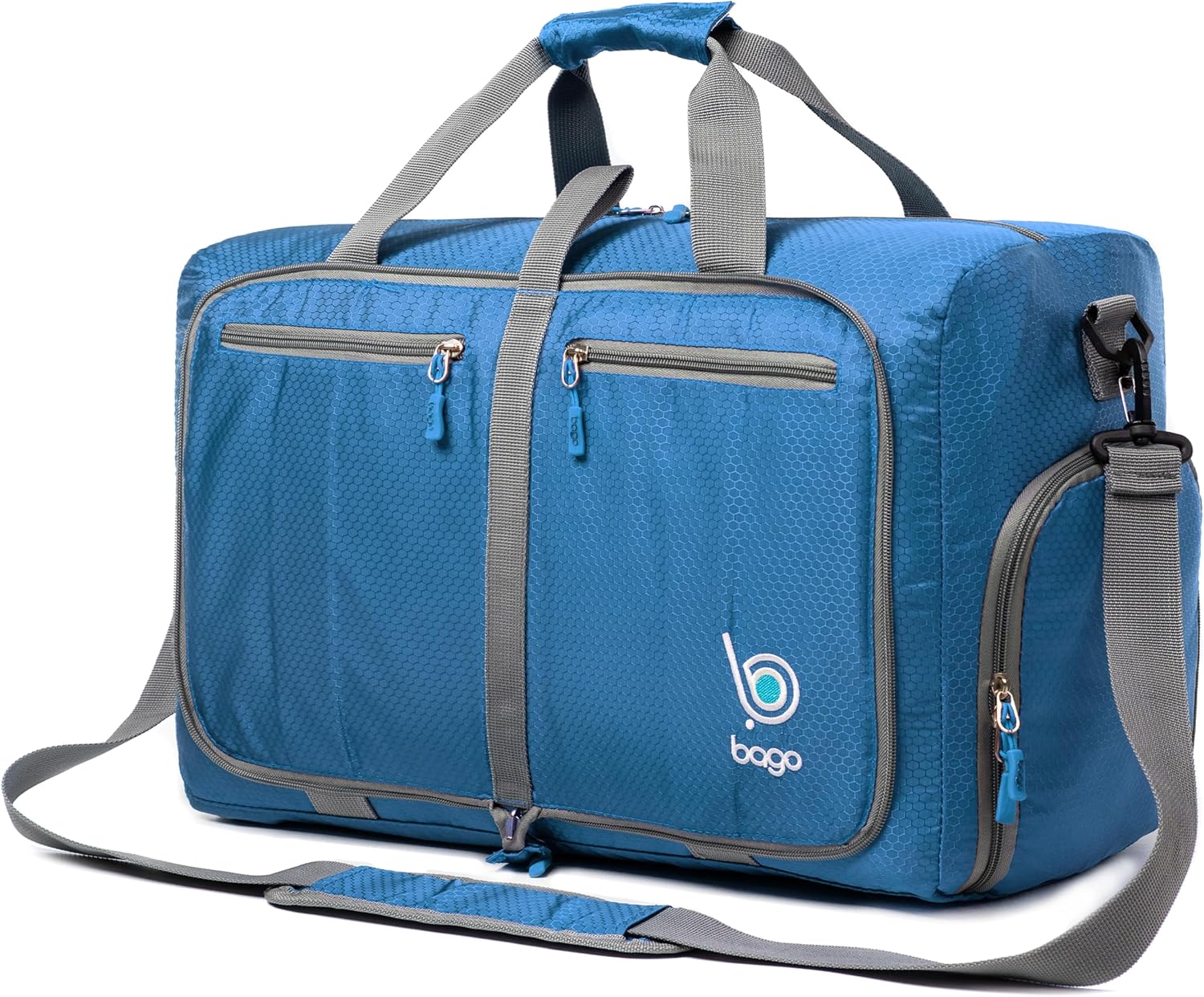 Bago Large Duffle Bag for Travel Women & Men. Durable Lightweight Foldable Travel Duffel Bags For Traveling Women. 80L Duffle Bags For Overnight Bag With Shoe Compartment Collapsible Weekender duffel