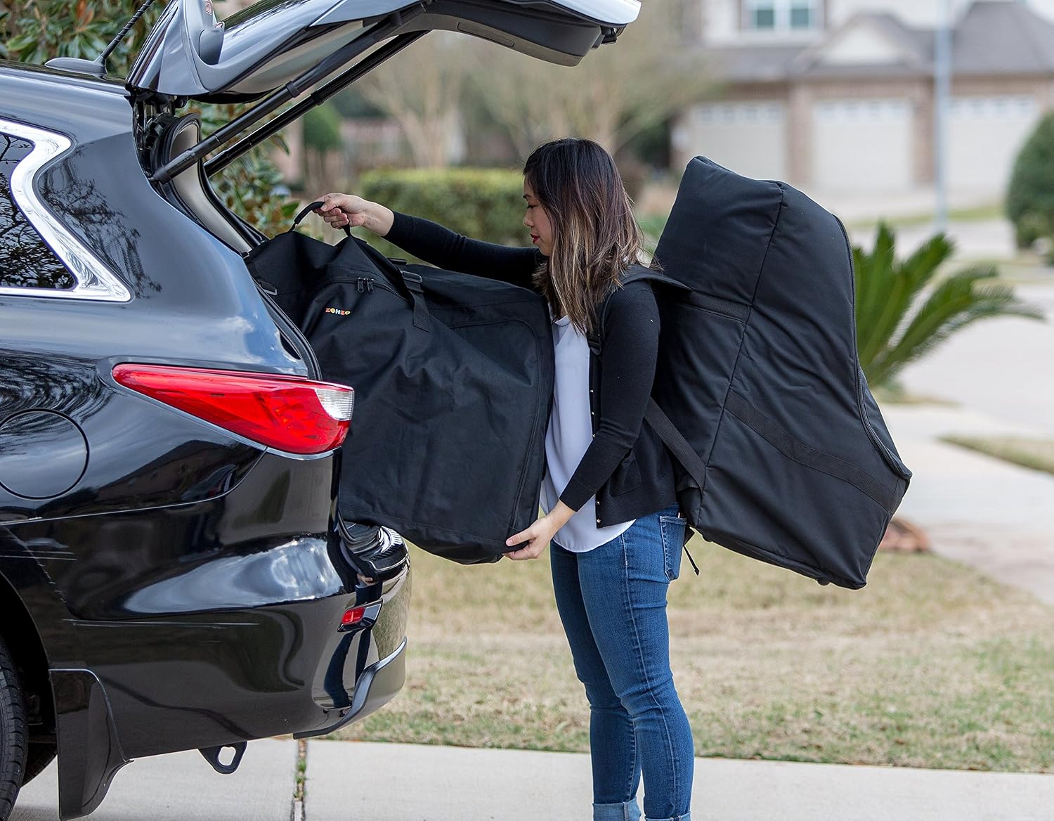 Car Seat Travel Bag — Adjustable, Padded Backpack for Car Seats — Car Seat Travel Tote - Compatible with Most Name Brand Car Seats
