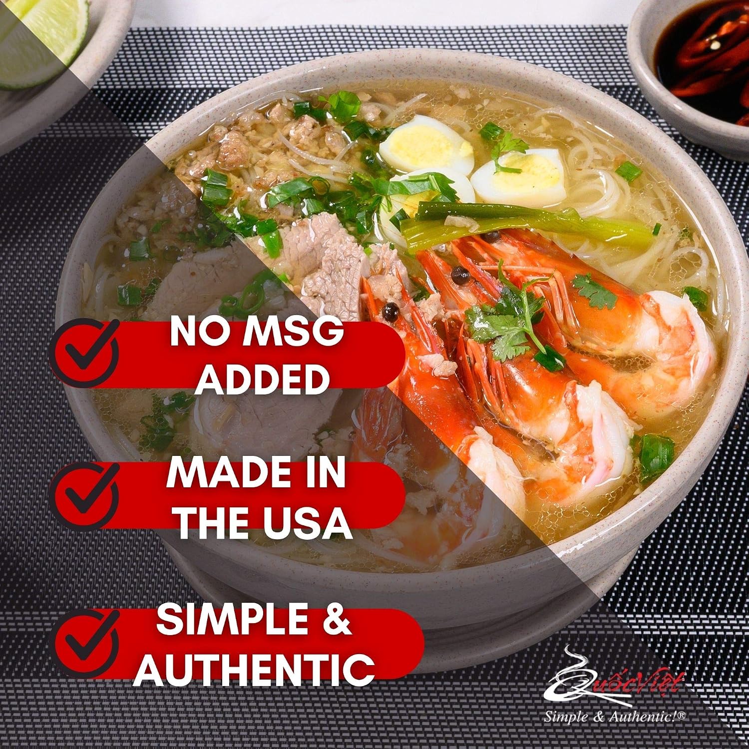 Quoc Viet Foods Cot Bun Bo Hue Style Beef Flavored Soup Base, 10 oz.