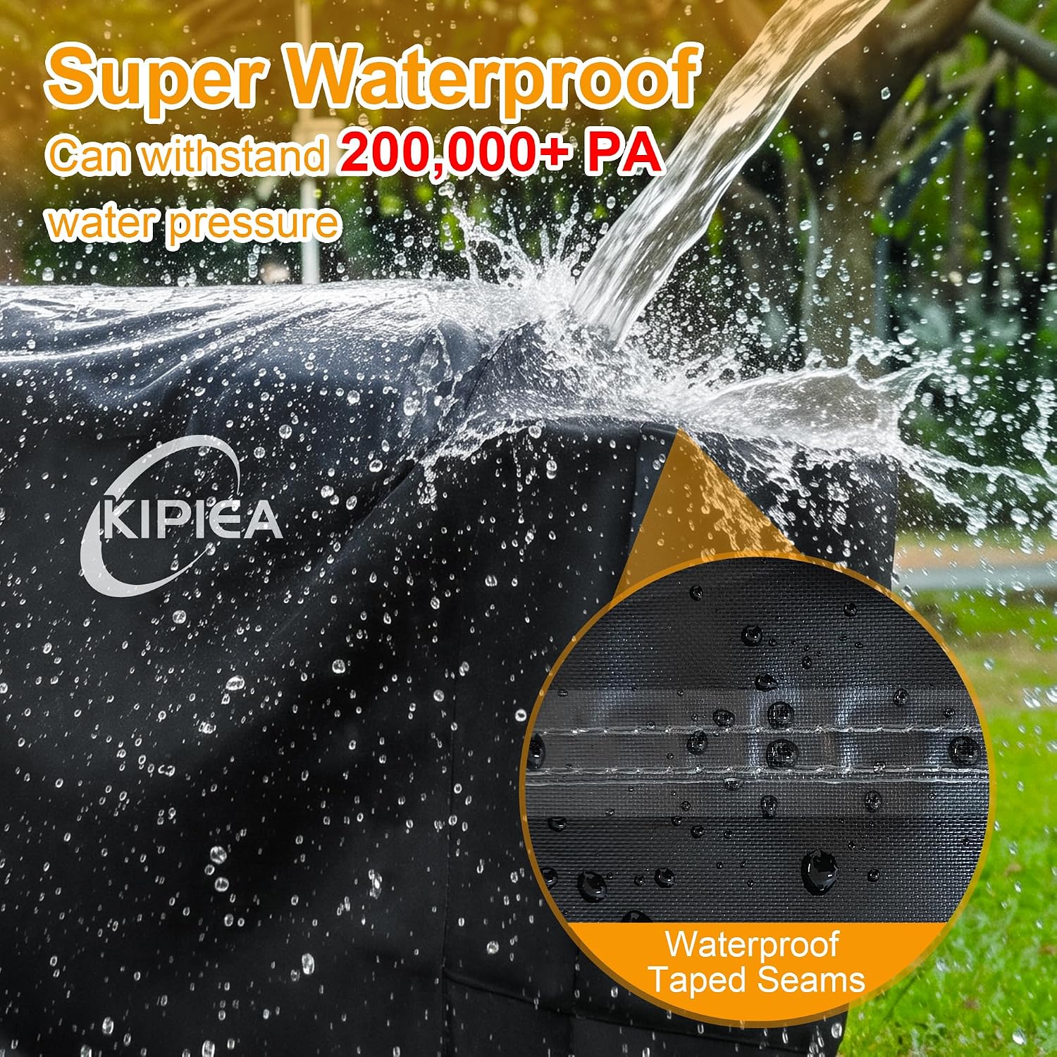 600D Vertical Smoker Cover for Pit Boss 3/4 / 5/7 Series, Waterproof Pellet Grill Cover, 73550, UV Resistant, No Tear, No Fading