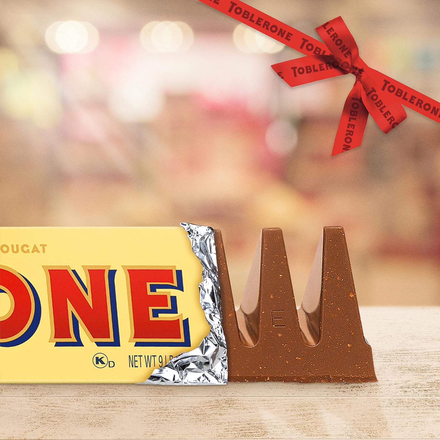 TOBLERONE Milk Chocolate Bar with Honey and Almond Nougat, 20 Bars | Bulk Chocolate