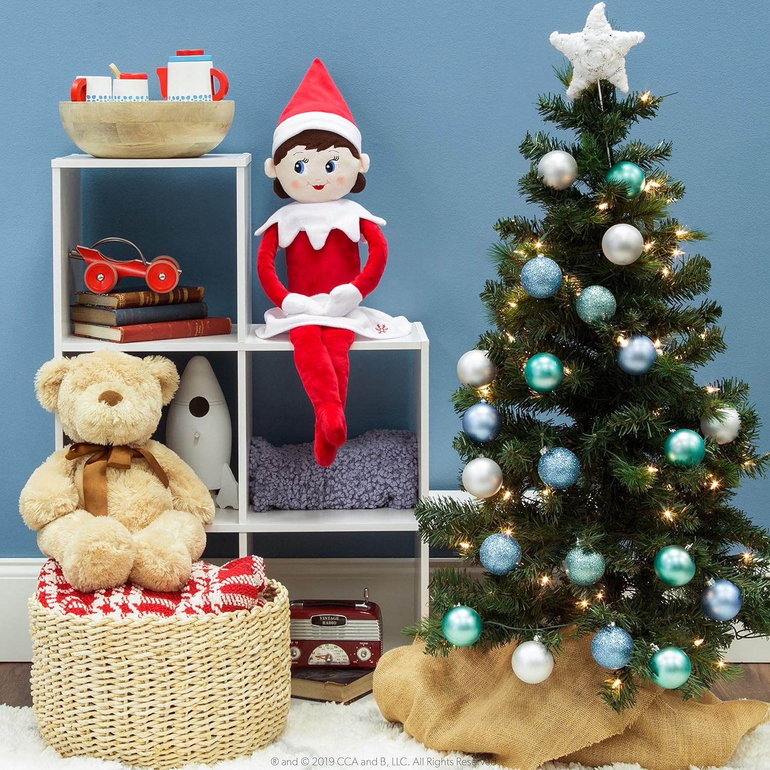 The Elf on the Shelf Plushee Pals 27-Inch Girl Scout Elf Plush Blue Eyes