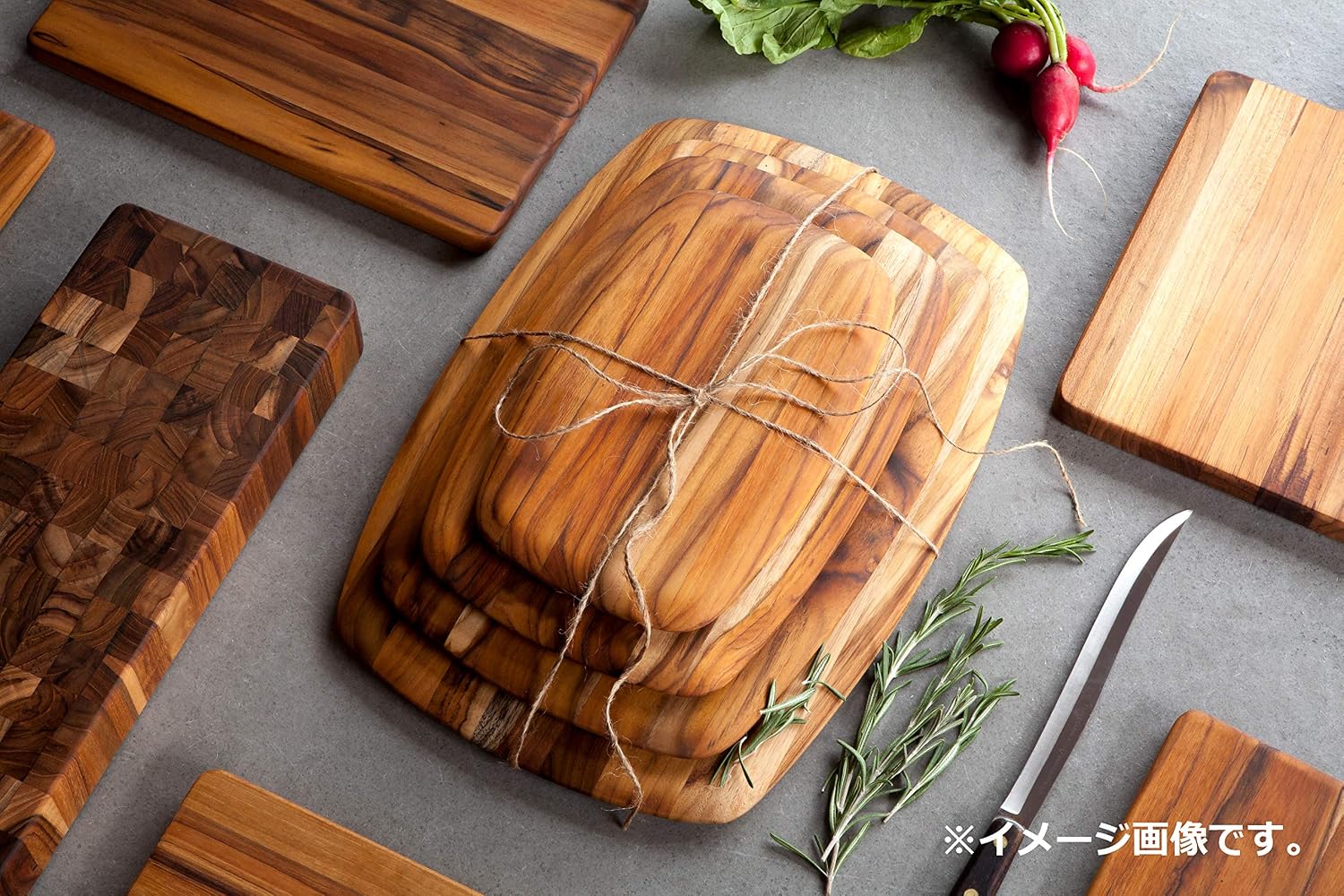 Teakhaus Cutting Board, Wood, Brown, 40 x 28 x 1.4 cm