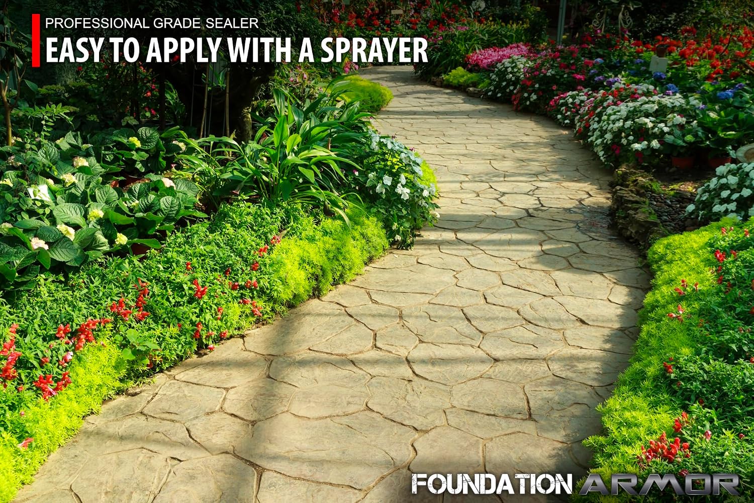 Armor SX5000 Solvent-Based Silane-Siloxane Sealer for Concrete, Brick, Pavers, Stone - Matte Concrete Sealer - 5 Gallon