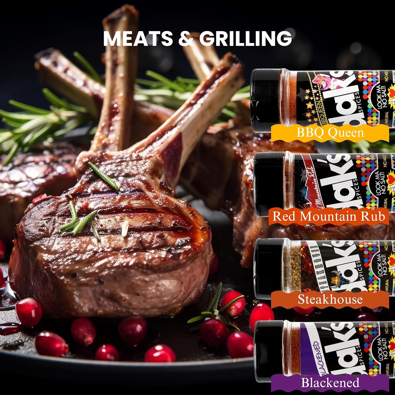 DAK's Spices 6 Pack Seasoning Blends | 100% Salt Free Spices | Premium & Healthy Seasoning | MSG Free, Preservative Free