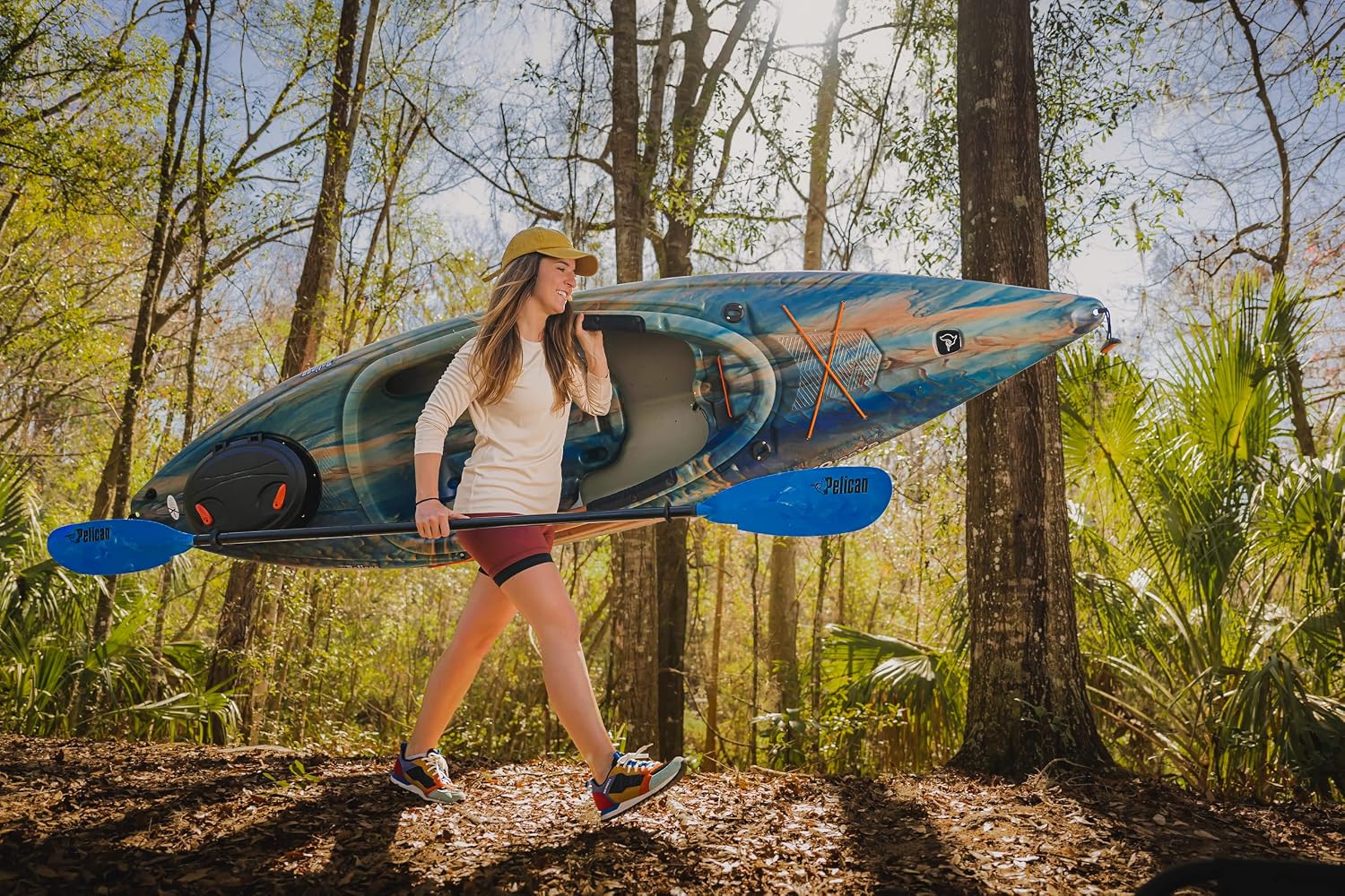 Pelican Argo 100XR - Premium Sit-in Recreational Kayak - Lightweight one Person Kayak - 10 ft