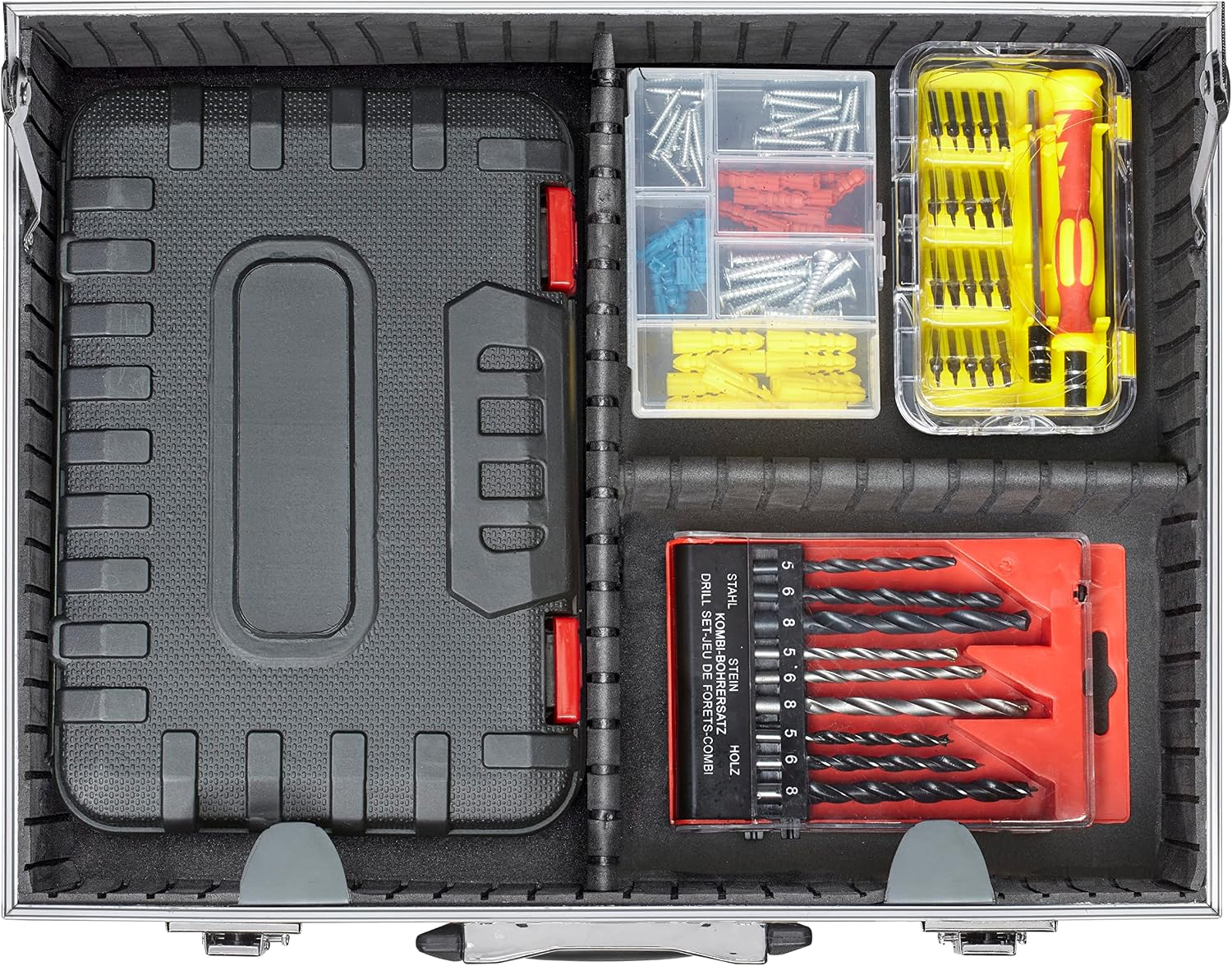 KWB Einhell 49375561 Set of 199 Manual Tools in Aluminum Case