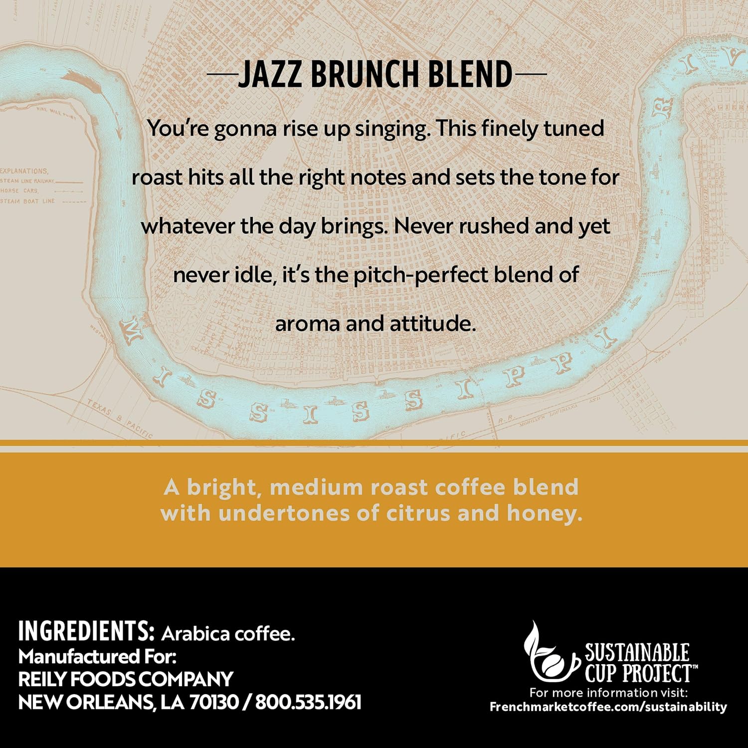 French Market Streetcar Blend Dark Roast Single Serve Coffee Pods, 12ct Box (Pack of 6)