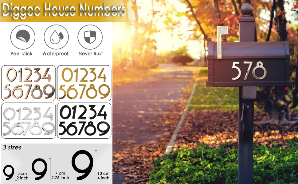 mailbox numbers set