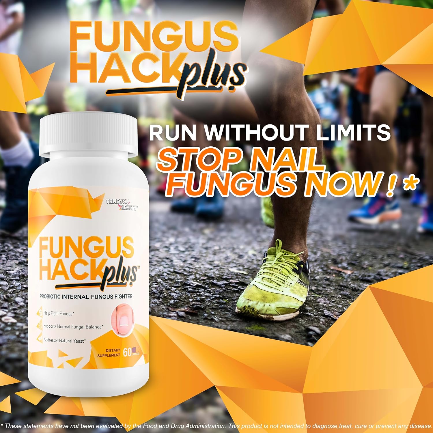 Fungus Hack Plus Probiotic Internal Fungus Fighter - Antifungal Probiotic - Nail Fungus Treatment - This Toe Fungus Treatment is Designed to Balance