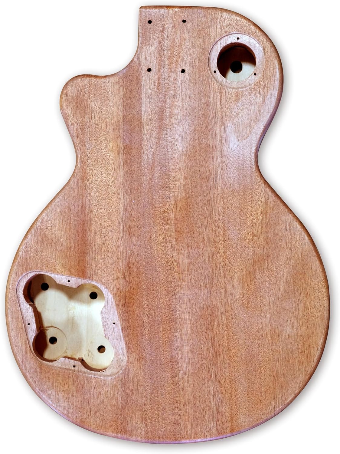 DIY Electric Guitar Kits Okoume wood Body curved top with mahogany veneer cover maple neck & composite ebony fingerboard