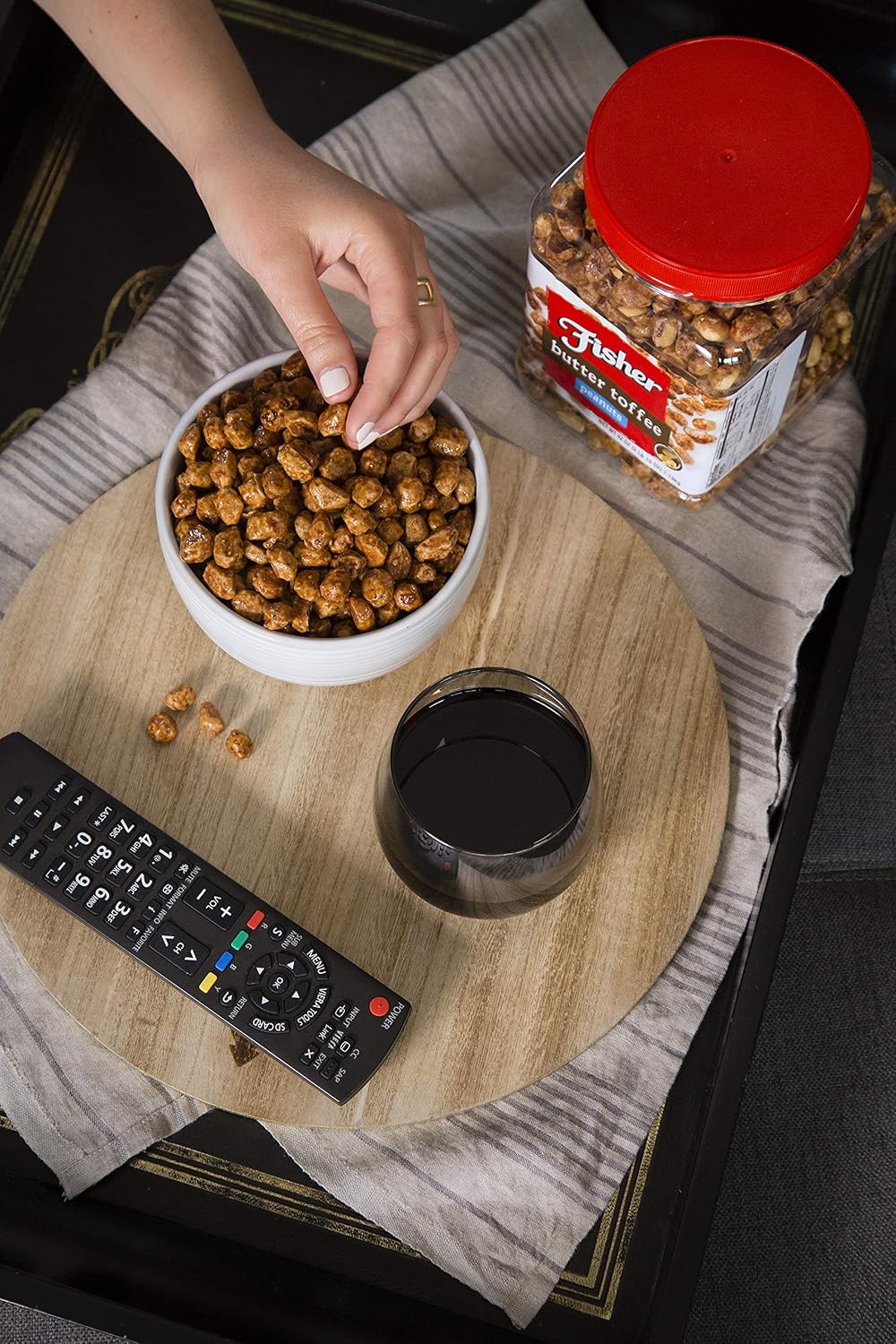 Fisher Snack Butter Toffee Peanuts, 42 Ounces (Pack of 1), No Artificial Colors or Flavors, 100% Recyclable