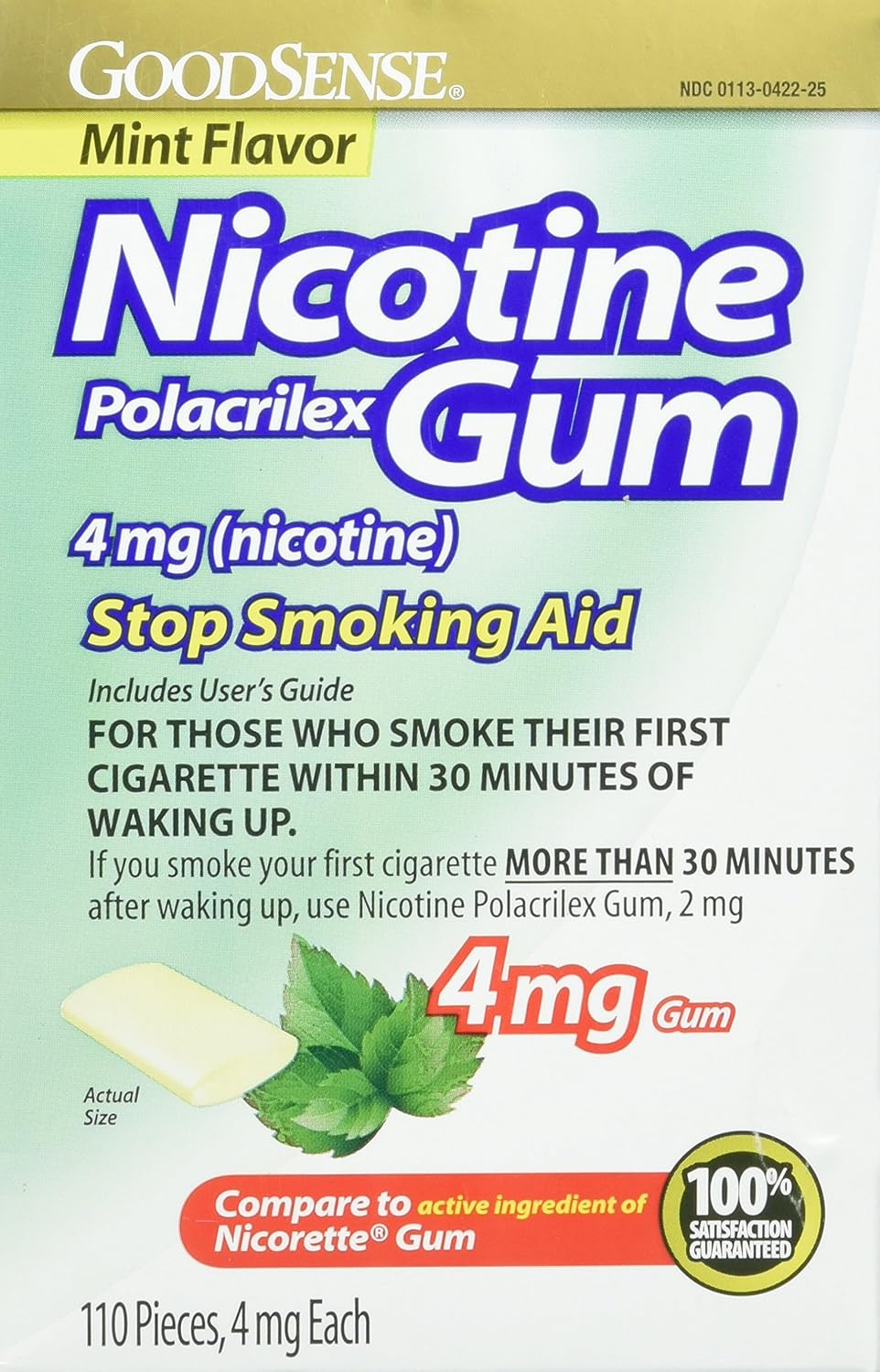 GoodSense Nicotine Polacrilex Lozenges 2 mg, Cherry Flavor, 108 Count