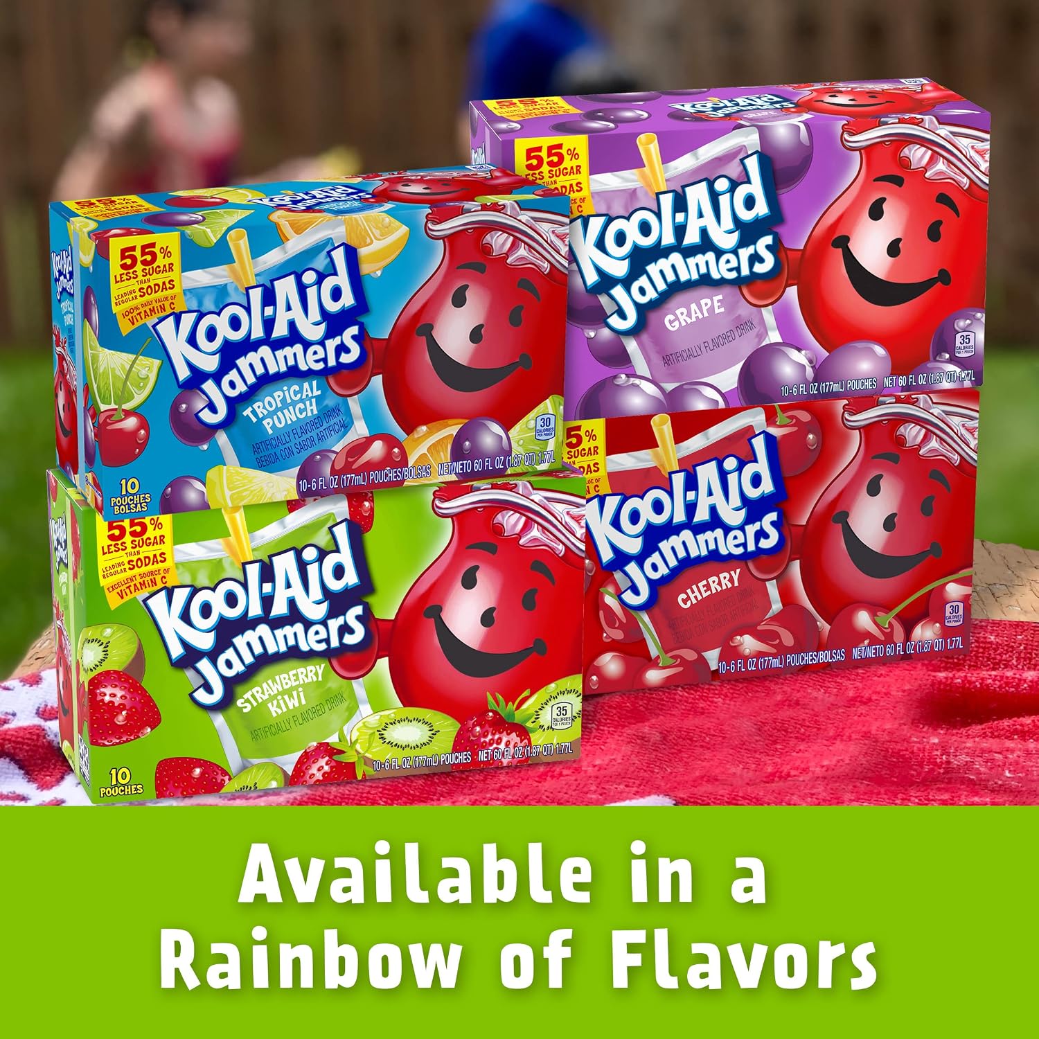 Kool-Aid Juice Drink, 40 ct Pack, Grape Flavored, 4 Boxes of 10 Pouches