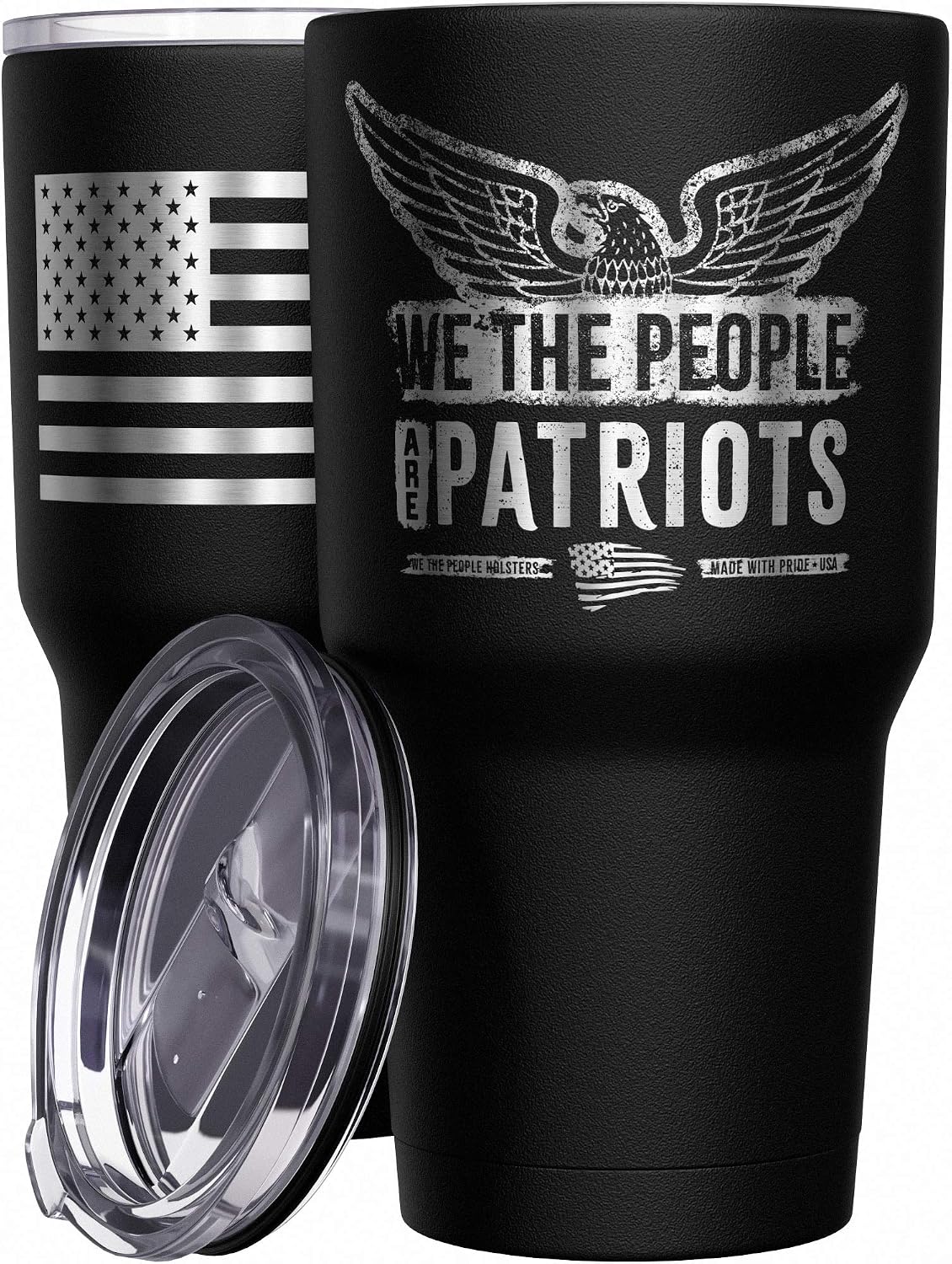 We The People Holsters - 1776 Betsy Ross Flag - Betsy Ross Mug - American Flag Coffee Travel Mug - American Flag Tumbler - Double Insulated Tumbler - 30 oz