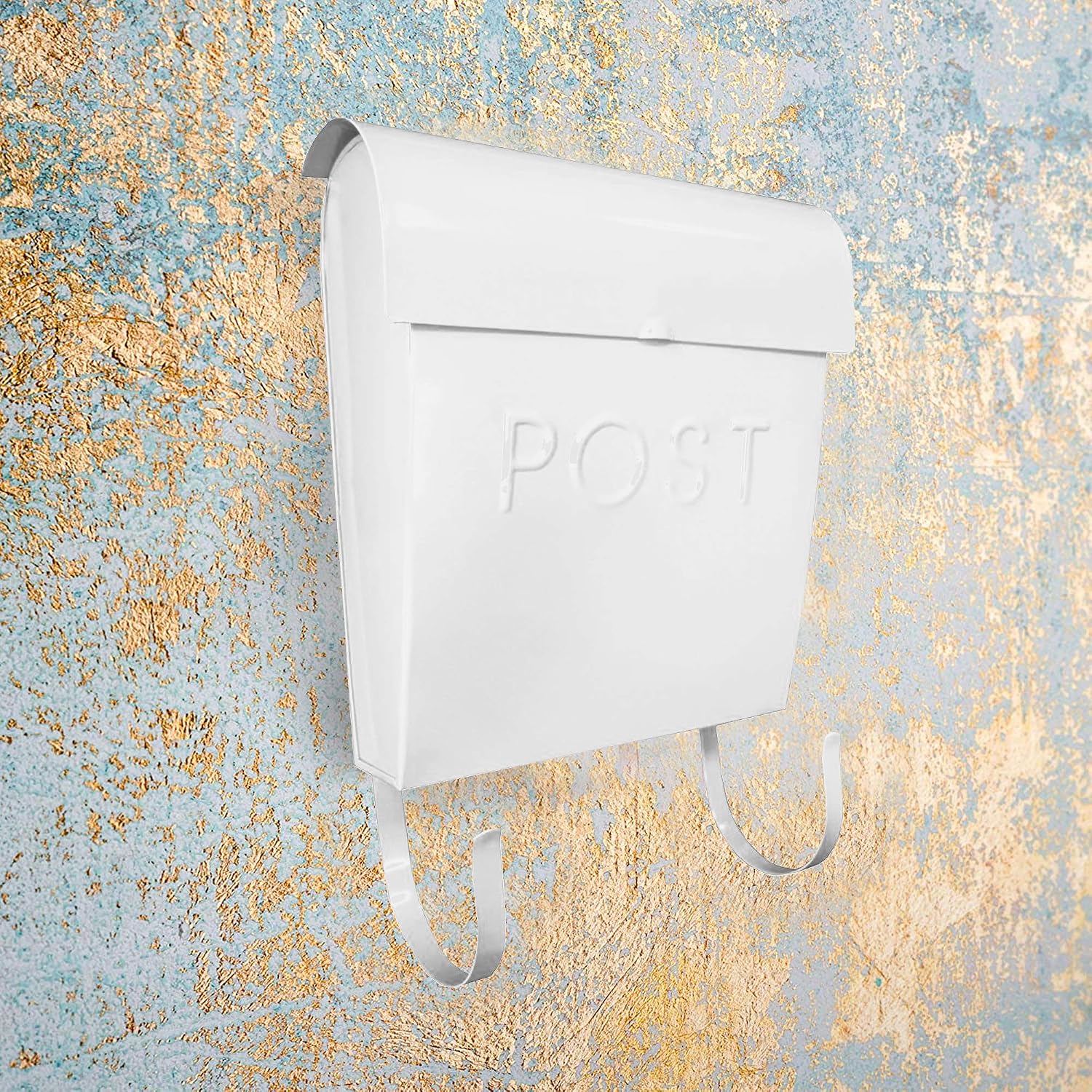 NACH Mailboxes for Outside Wall Mount, 12 x 11.2 x 4.5 inch, Black Mailbox, Waterproof Mailbox with Outdoor Newspaper Holder - The Euro Mailbox