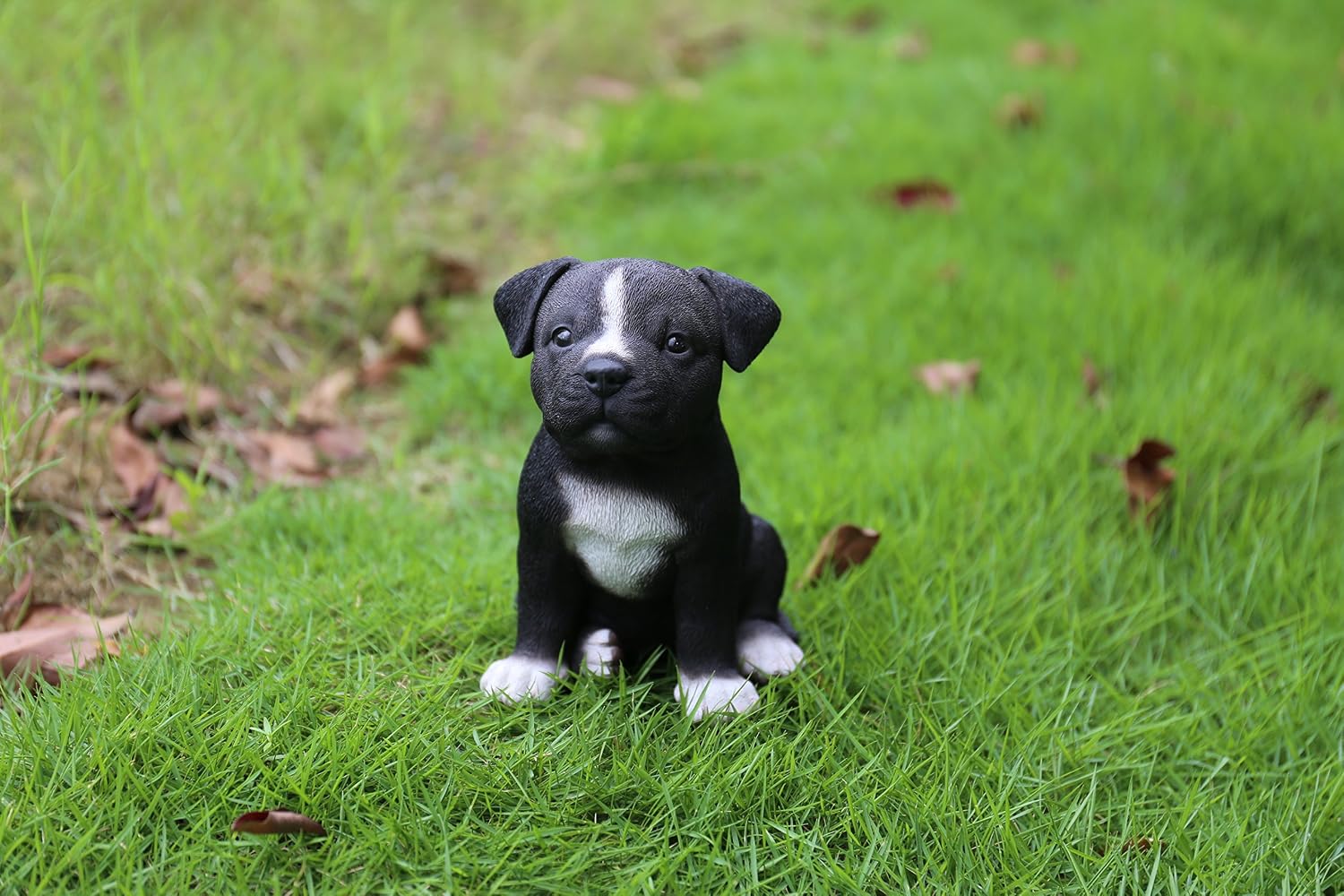 Hi-Line Gift Ltd Sitting Staffordshire Pitbull Puppy Statue