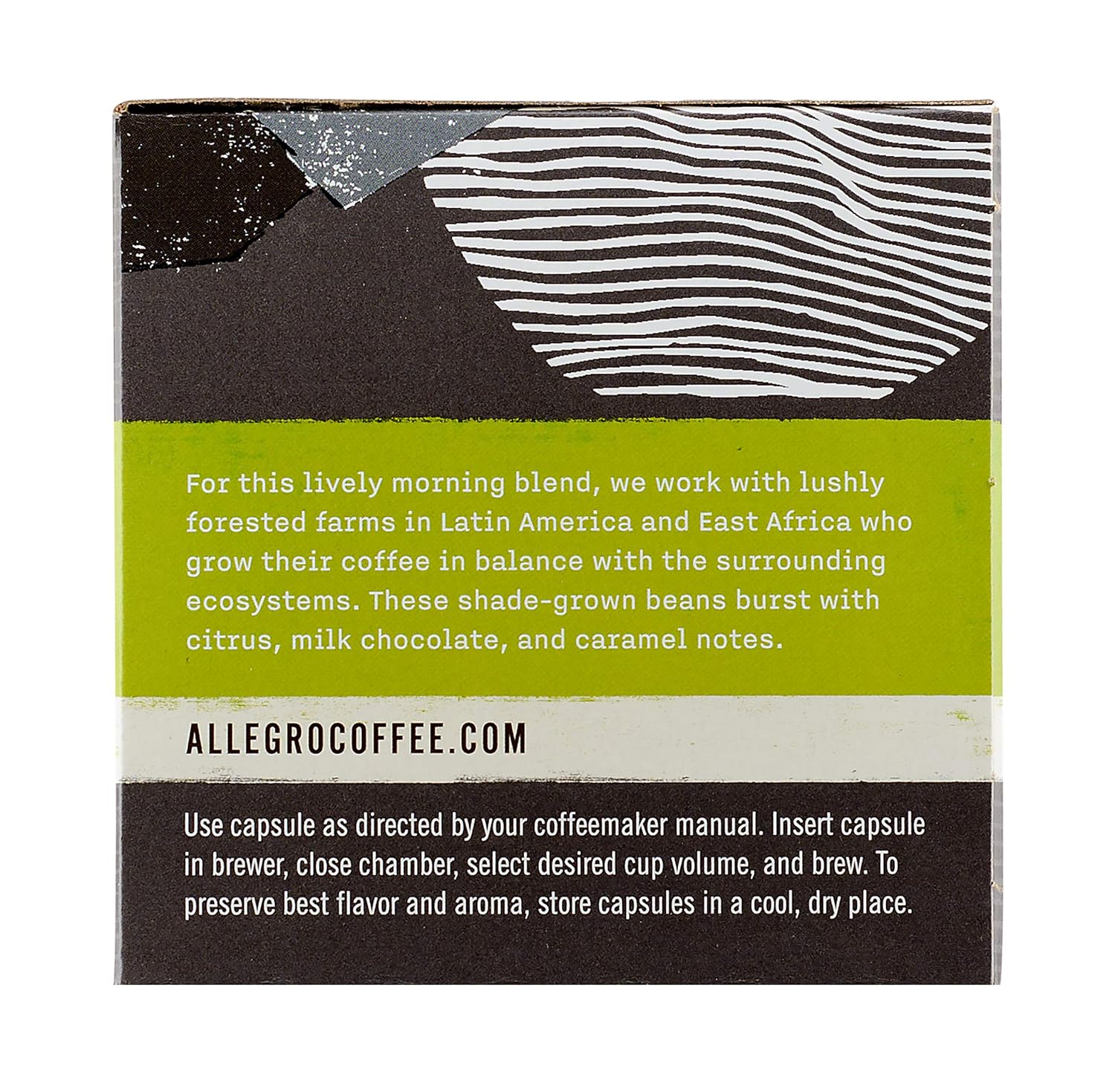 Allegro Coffee, Coffee Breakfast Blend Pods Organic 10 Count, 3.8 Ounce