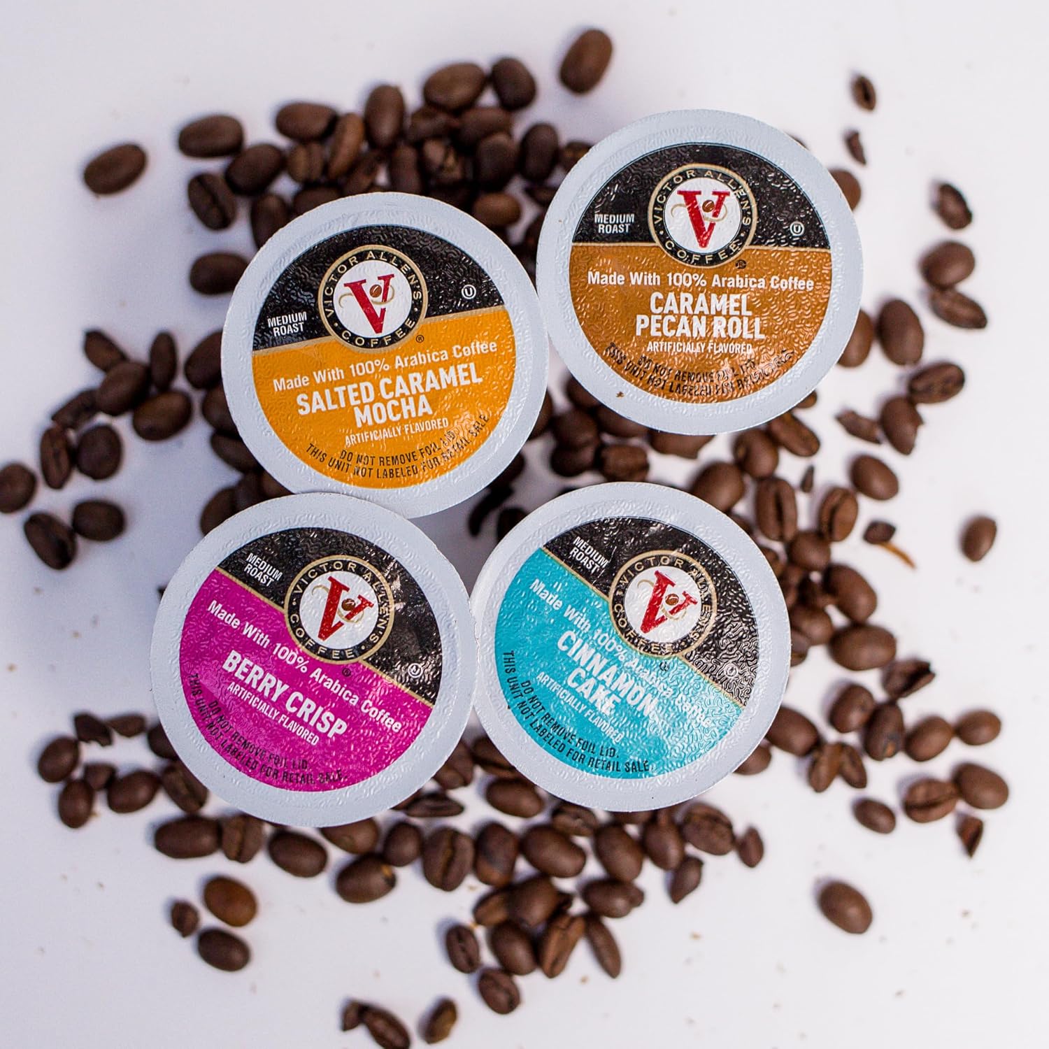 Flavored & Unflavored Coffee Variety Pack for K-Cup® Keurig 2.0® Brewers, 96 Count Victor Allen’s Coffee® Single Serve Coffee Pods