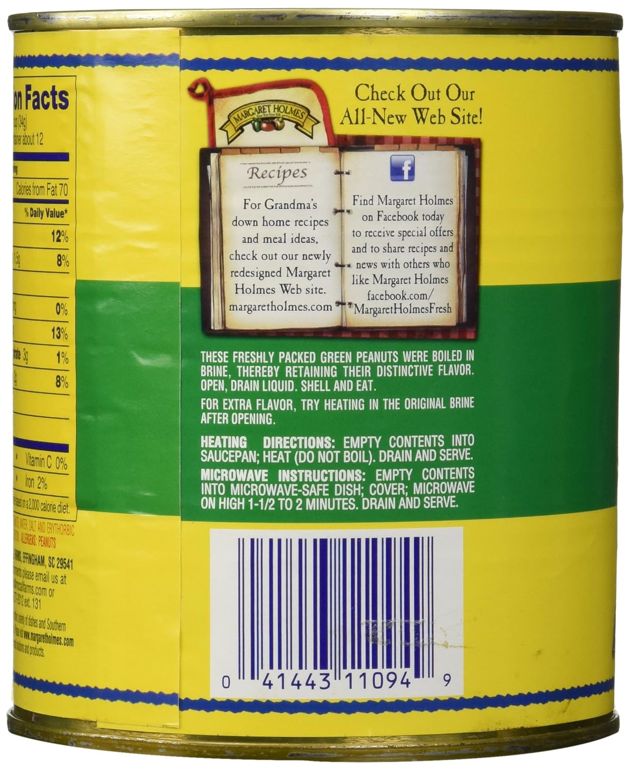 Margaret Holmes Green Cajun Boiled Peanuts - 6lb