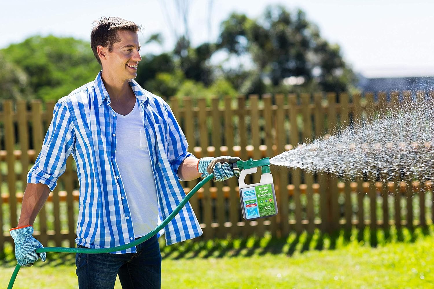 Advanced 16-4-8 Balanced NPK - Lawn Food Quality Liquid Fertilizer - Spring & Summer Concentrated Spray - Any Grass Type - Simple Lawn Solutions (32