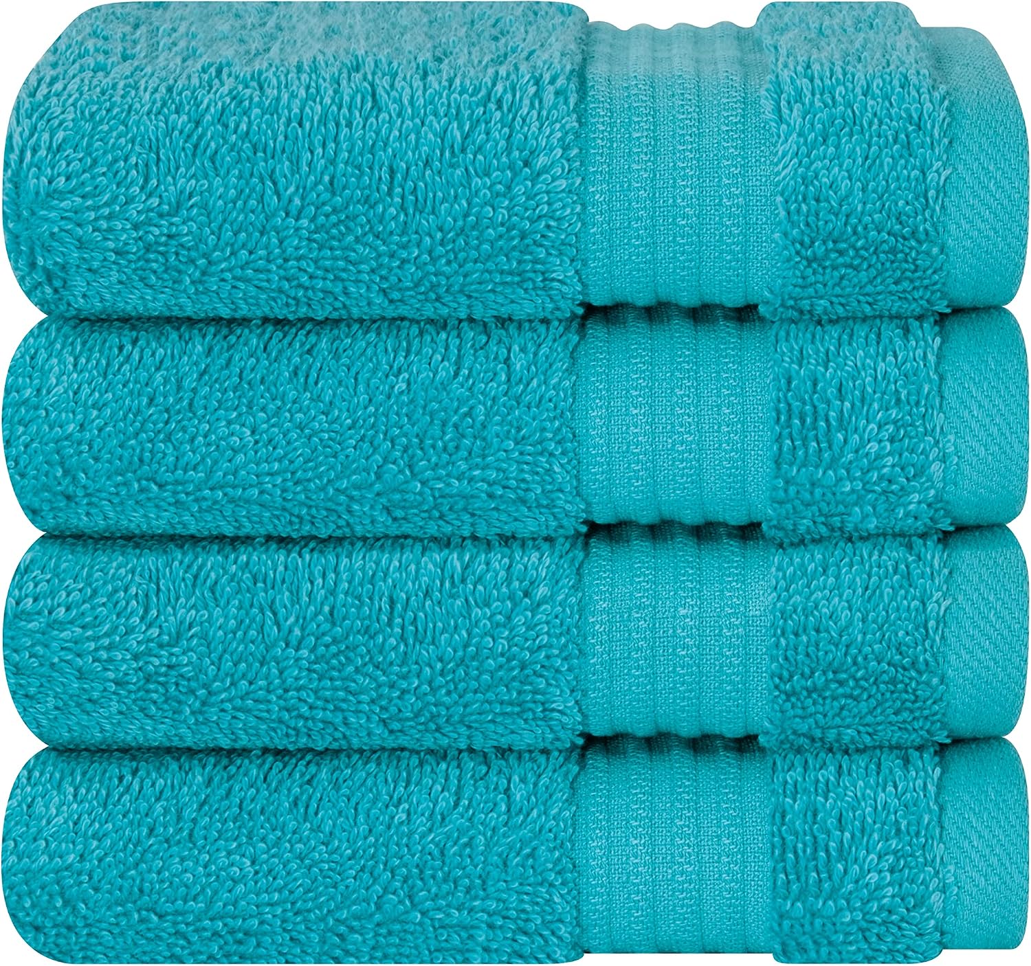 Cotton Paradise Towel Set of 6, 2 Bath Towels, 2 Hand Towels and 2 Washcloths Towels for Bathroom Sets, Smoke Gray
