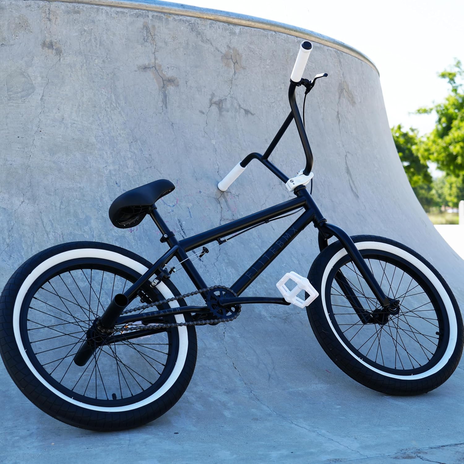 Elite BMX Stealth Freestyle Bike for Youth & Adults, Durable Steel Frame, Available in 16", 18", and 20" Sizes